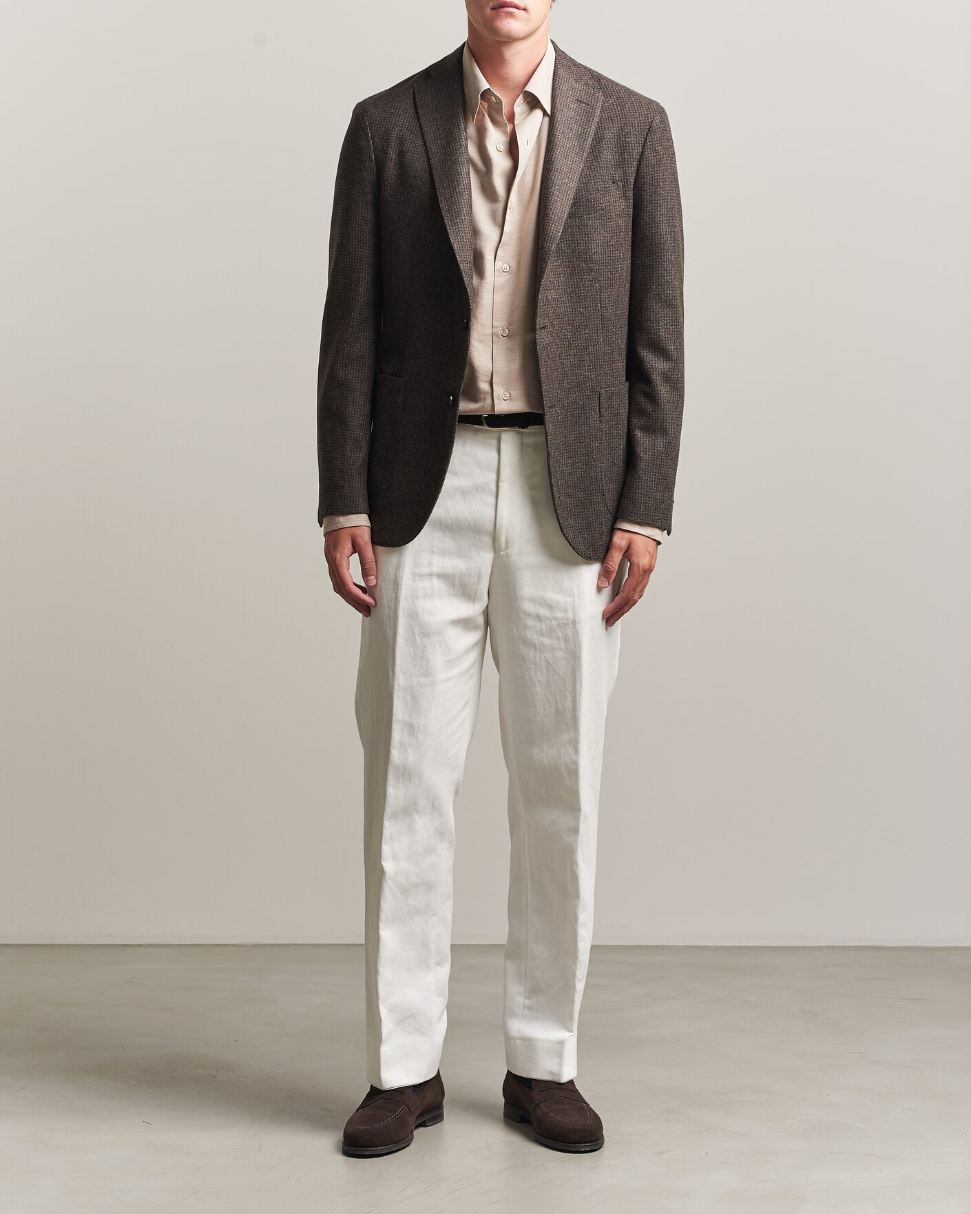 Herre | Blazere & jakker | Boglioli | K Jacket Wool Houndstooth Blazer Dark Brown