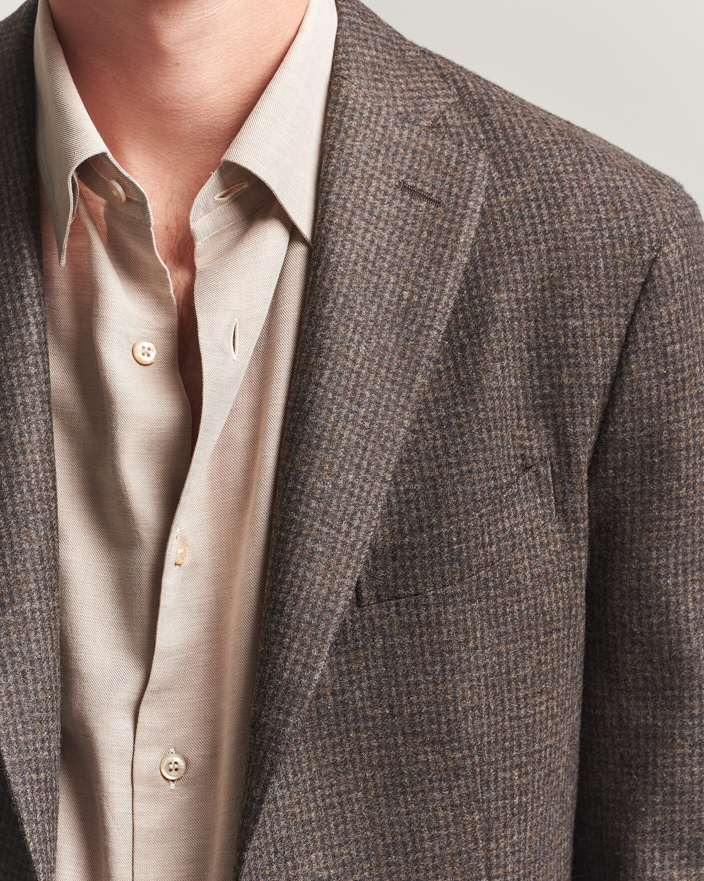 Herre | Blazere & jakker | Boglioli | K Jacket Wool Houndstooth Blazer Dark Brown