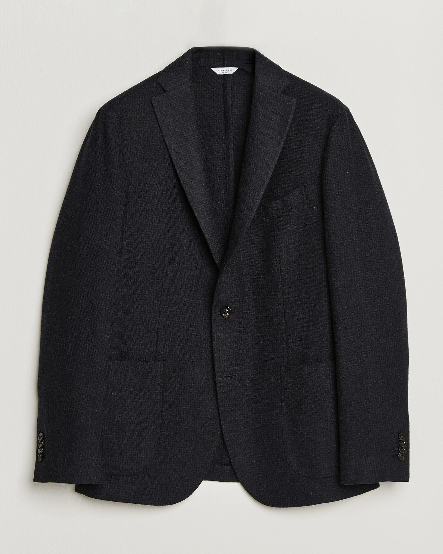 Herre | Blazere & jakker | Boglioli | K Jacket Wool Houndstooth Blazer Navy