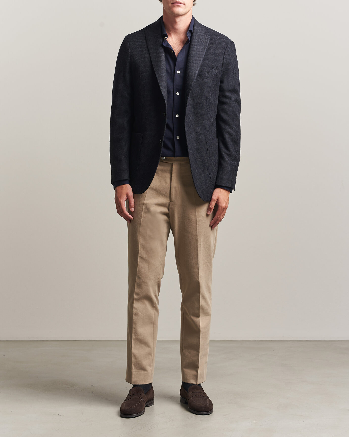 Herre | Blazere & jakker | Boglioli | K Jacket Wool Houndstooth Blazer Navy