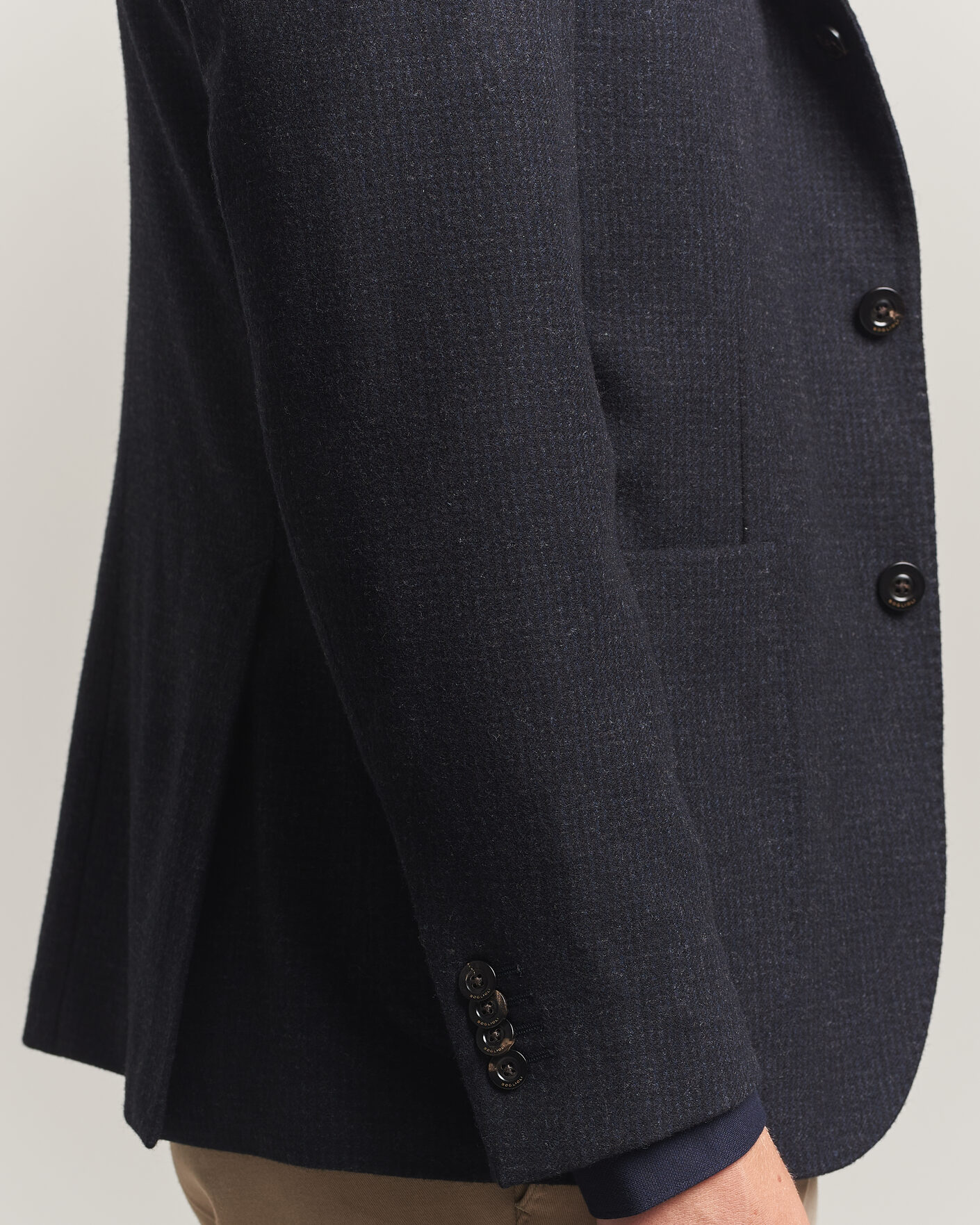 Herre | Blazere & jakker | Boglioli | K Jacket Wool Houndstooth Blazer Navy