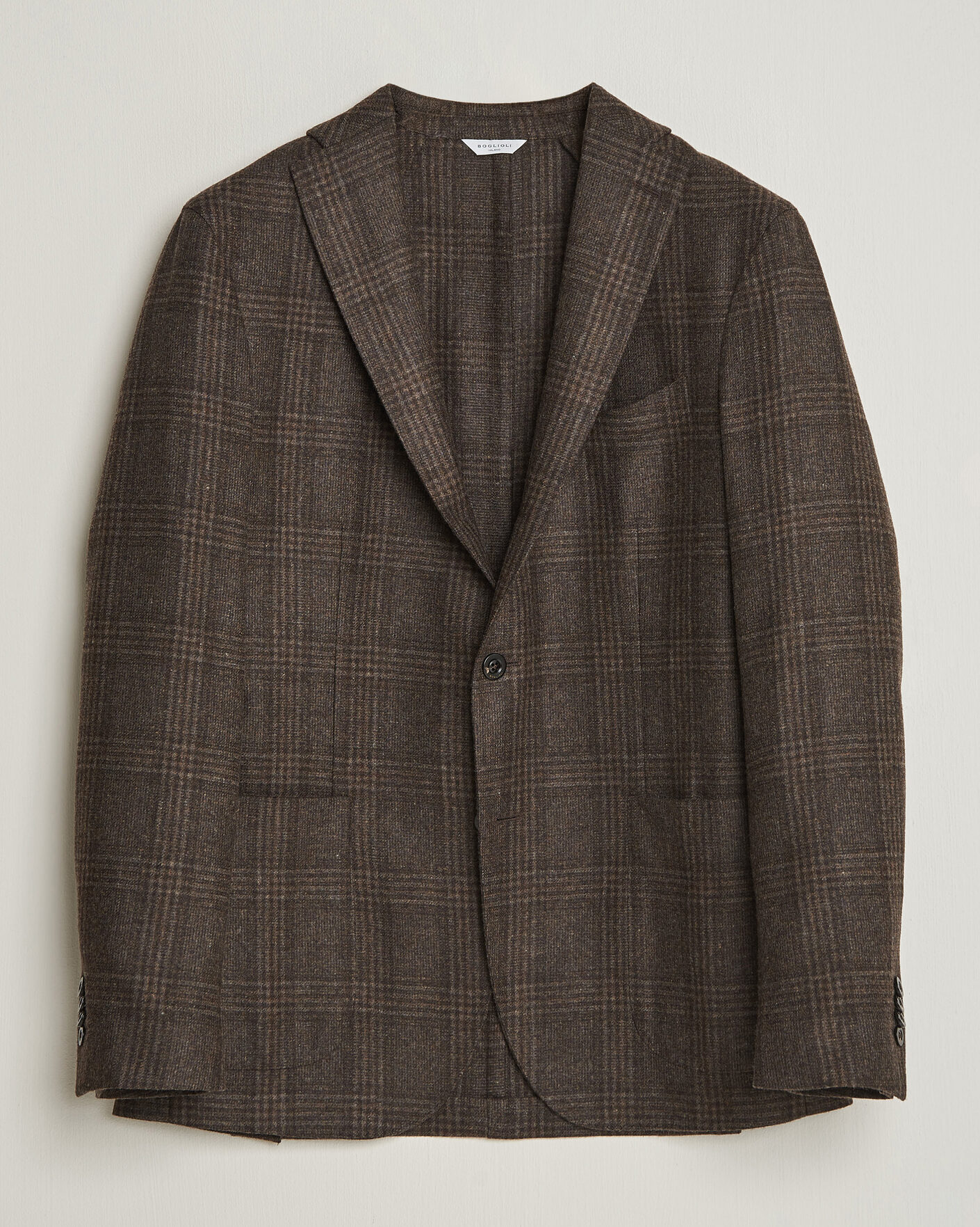 Herre | Blazere & jakker | Boglioli | K Jacket Wool Check Blazer Dark Brown