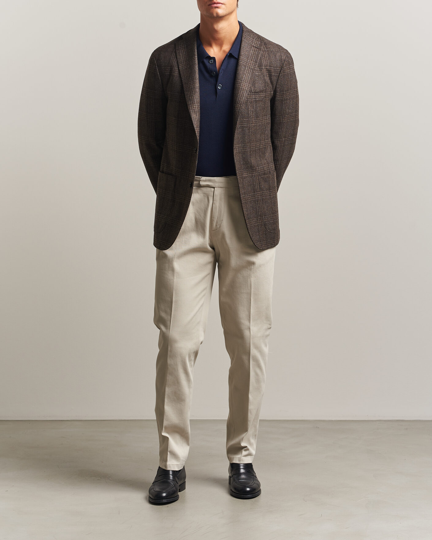 Herre | Blazere & jakker | Boglioli | K Jacket Wool Check Blazer Dark Brown