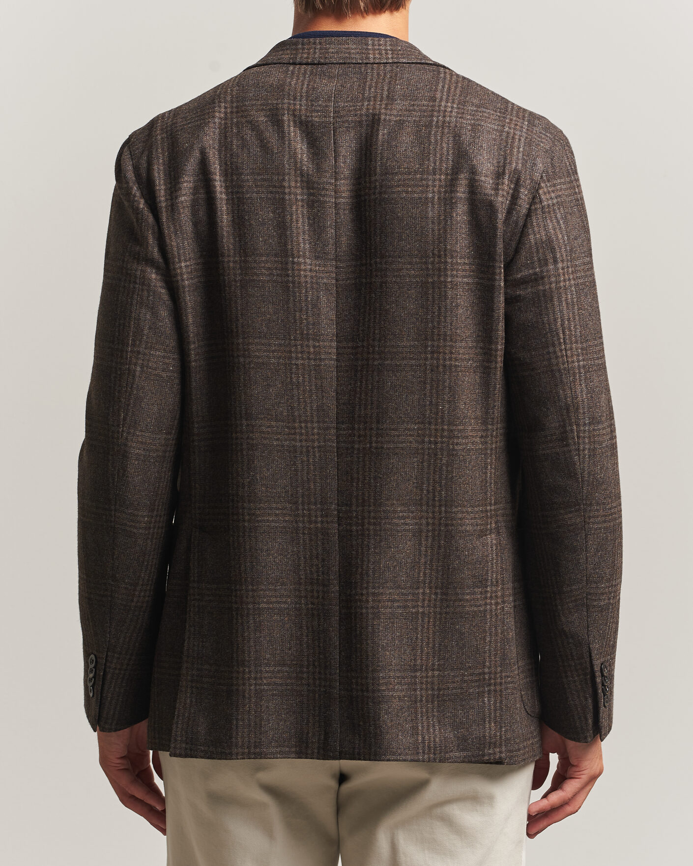Herre | Blazere & jakker | Boglioli | K Jacket Wool Check Blazer Dark Brown