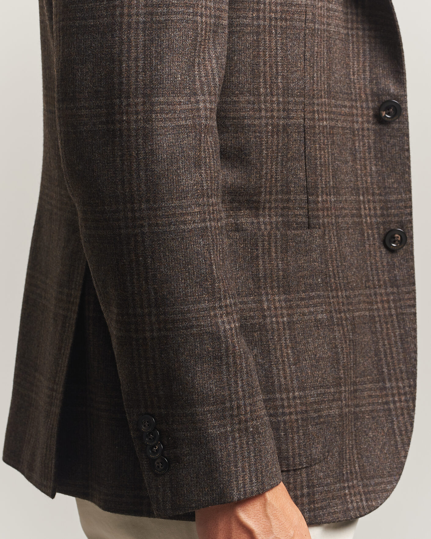 Herre | Blazere & jakker | Boglioli | K Jacket Wool Check Blazer Dark Brown
