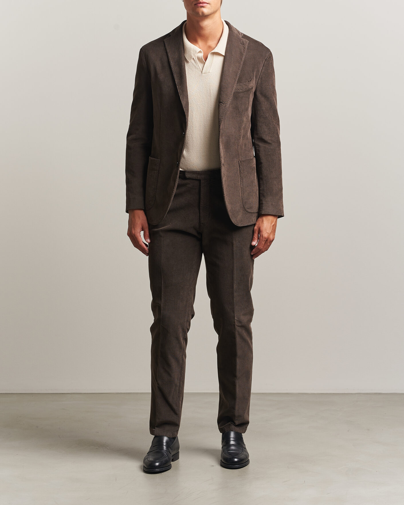 Herre | Jakkesæt | Boglioli | K Jacket Baby Corduroy Suit Dark Brown