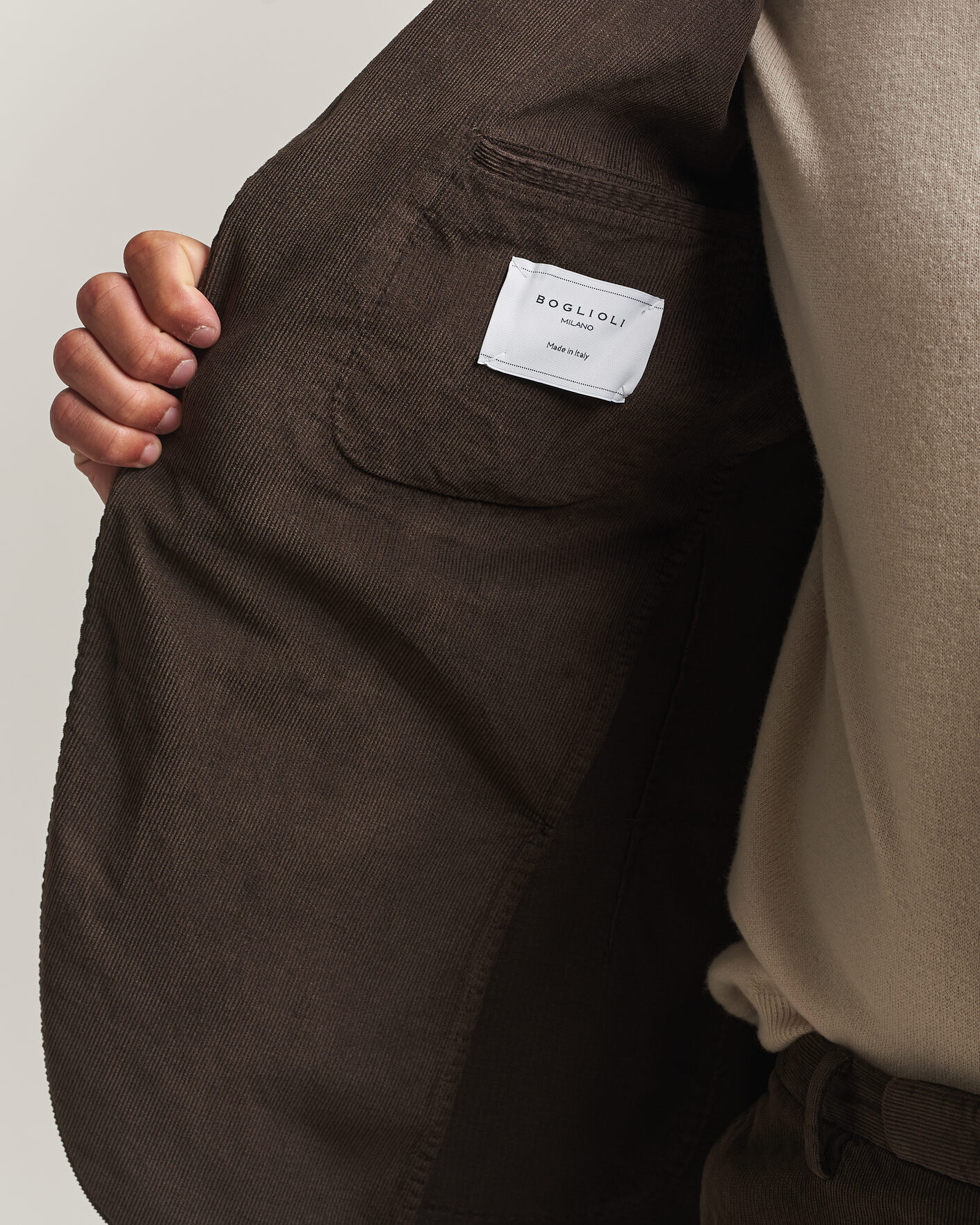 Herre | Jakkesæt | Boglioli | K Jacket Baby Corduroy Suit Dark Brown