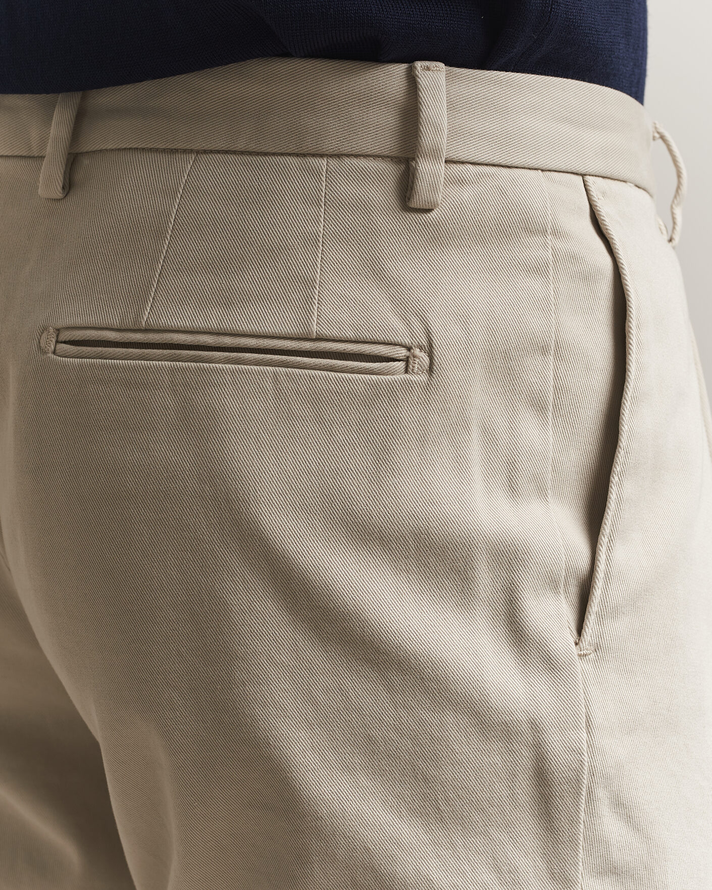 Herre | Bukser | Boglioli | Pleated Cotton Twill Chinos Light Beige