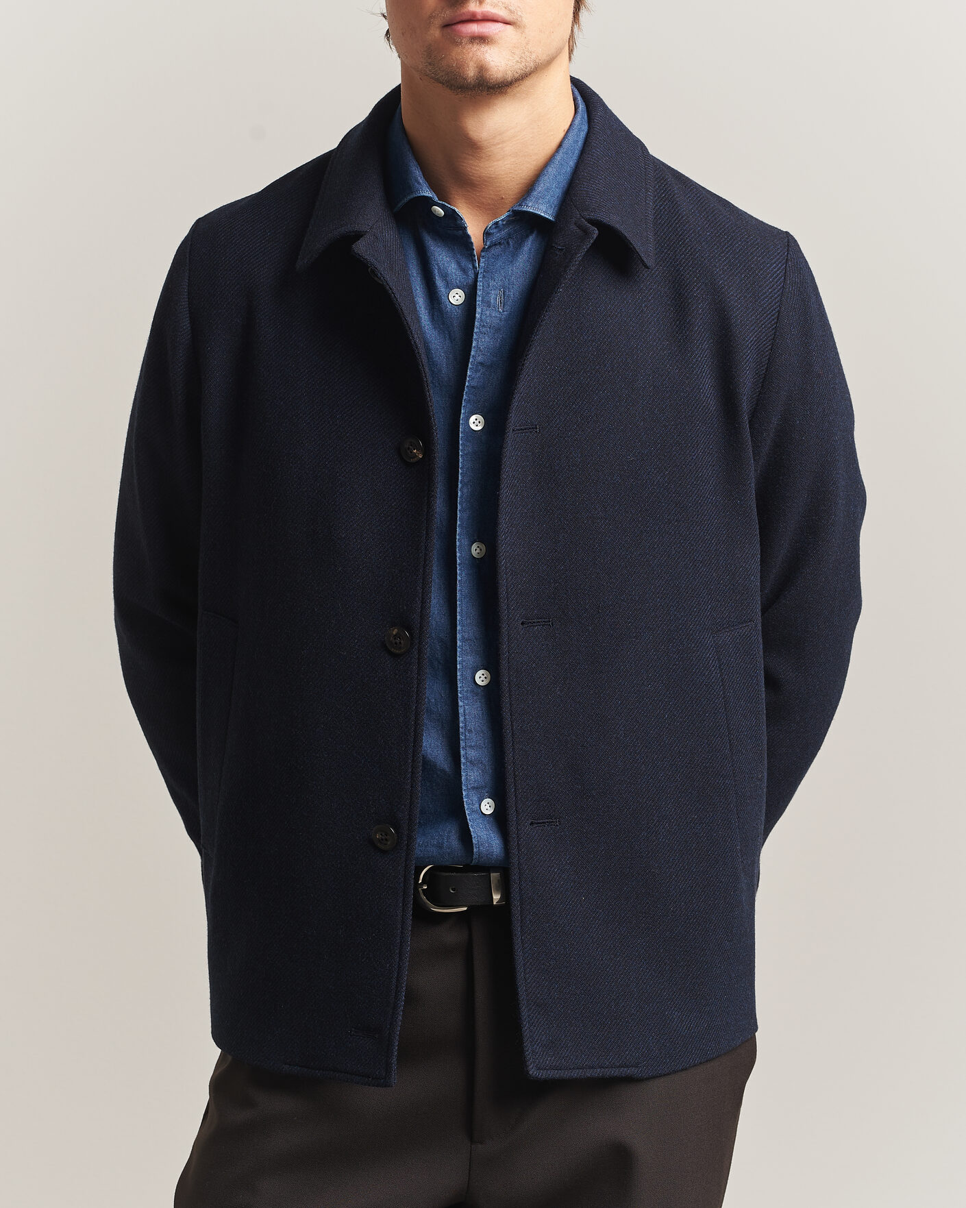 Herre | Jakker | Boglioli | Wool/Cashmere Solferino Jacket Navy