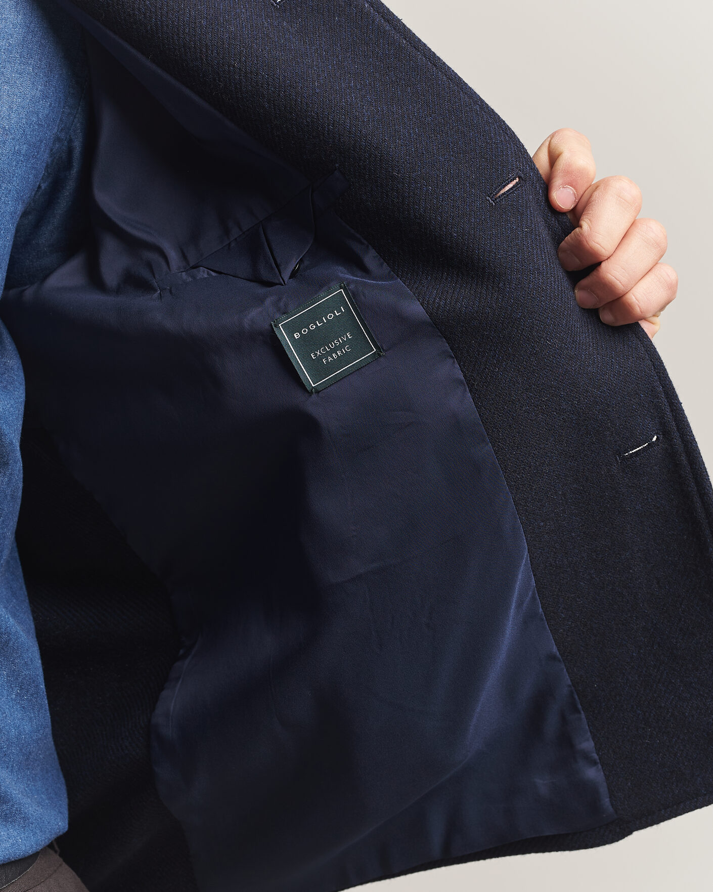 Herre | Jakker | Boglioli | Wool/Cashmere Solferino Jacket Navy