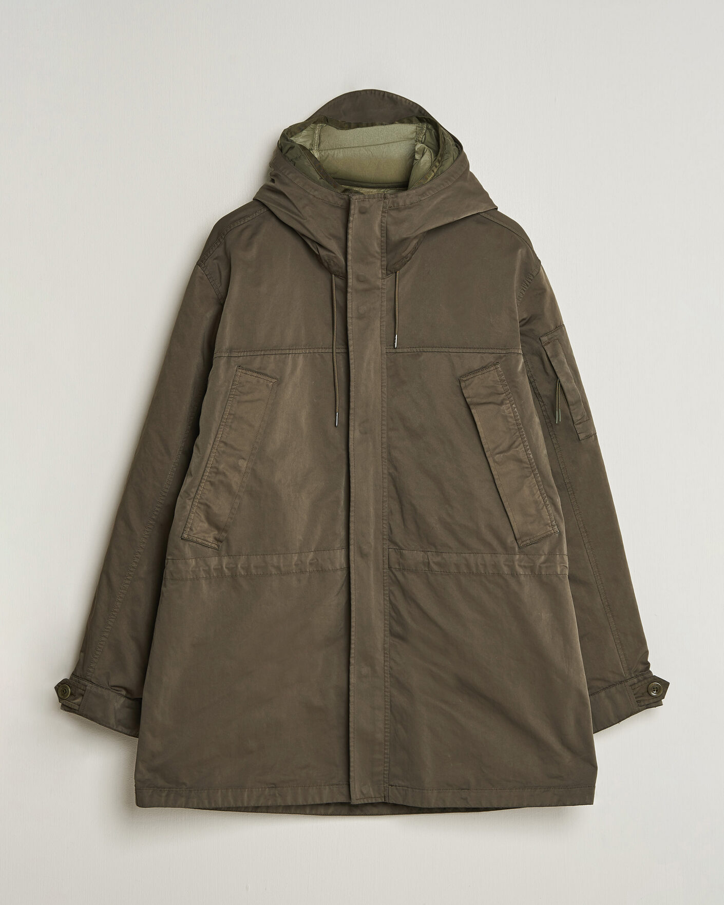 Herre | Jakker | C.P. Company | Micro Kei 2 in 1 Nylon Parka Olive