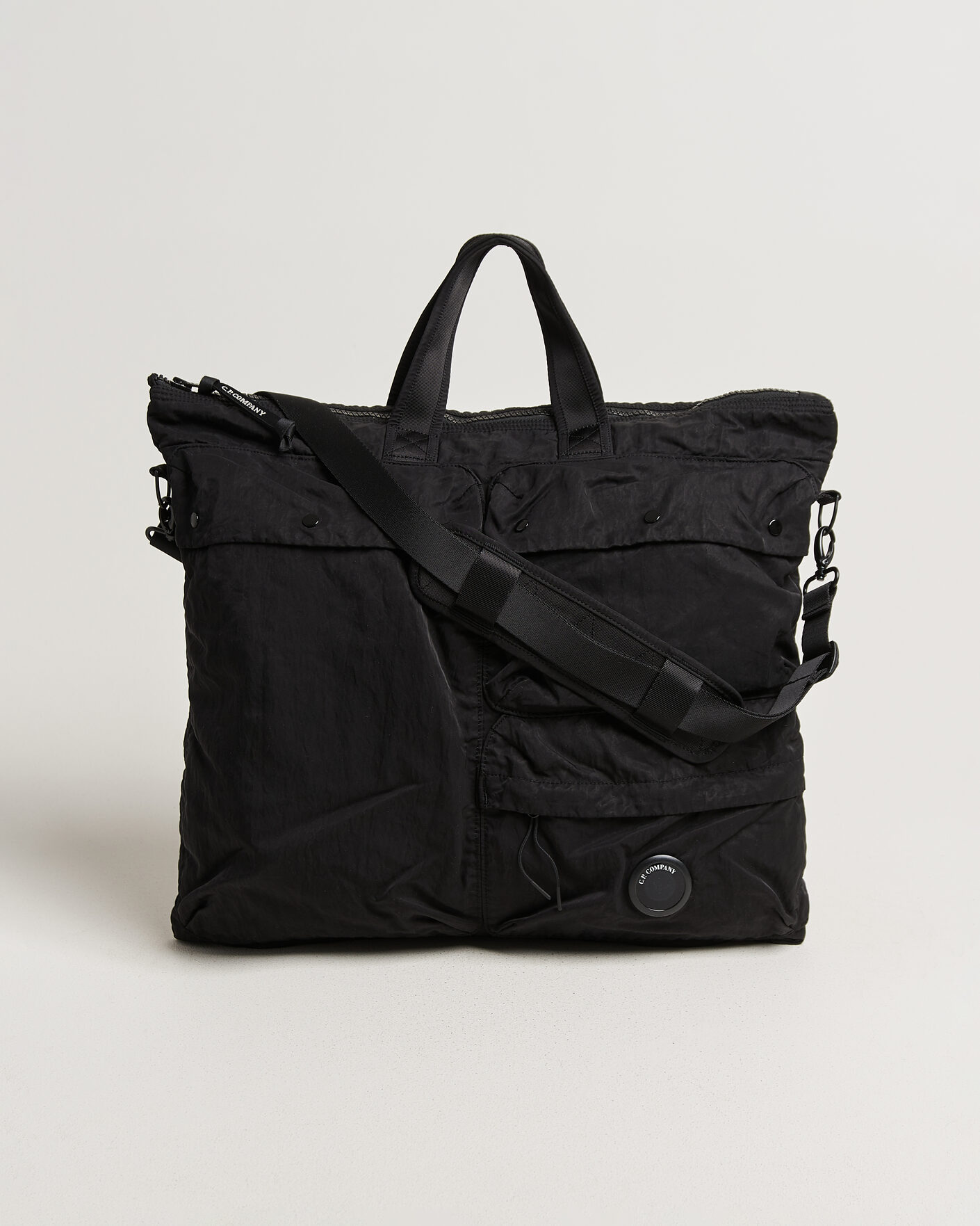Herre | Tasker | C.P. Company | Nylon B Zip Tote Bag Black
