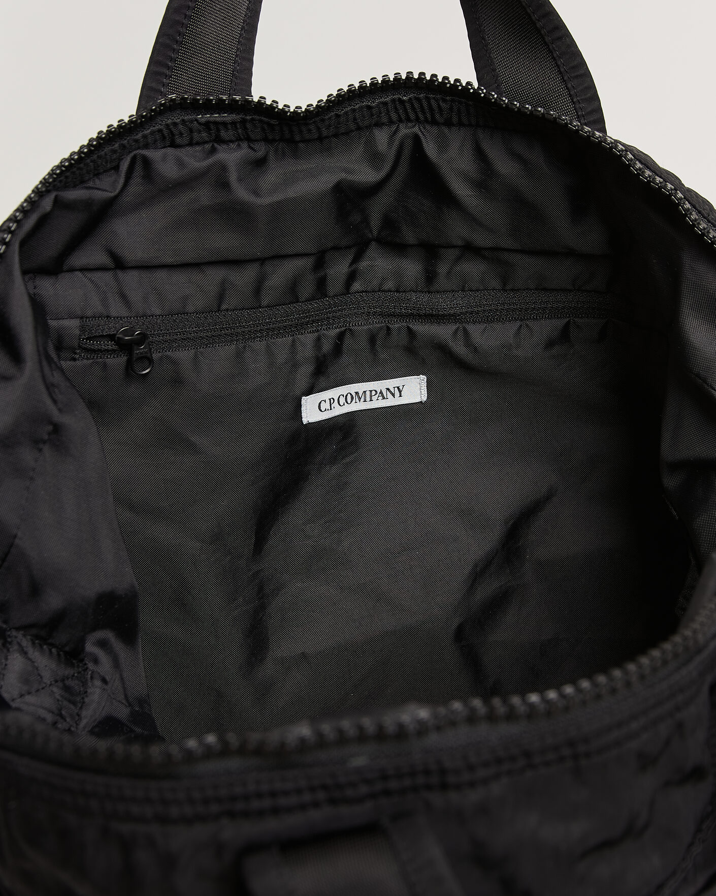 Herre | Tasker | C.P. Company | Nylon B Zip Tote Bag Black