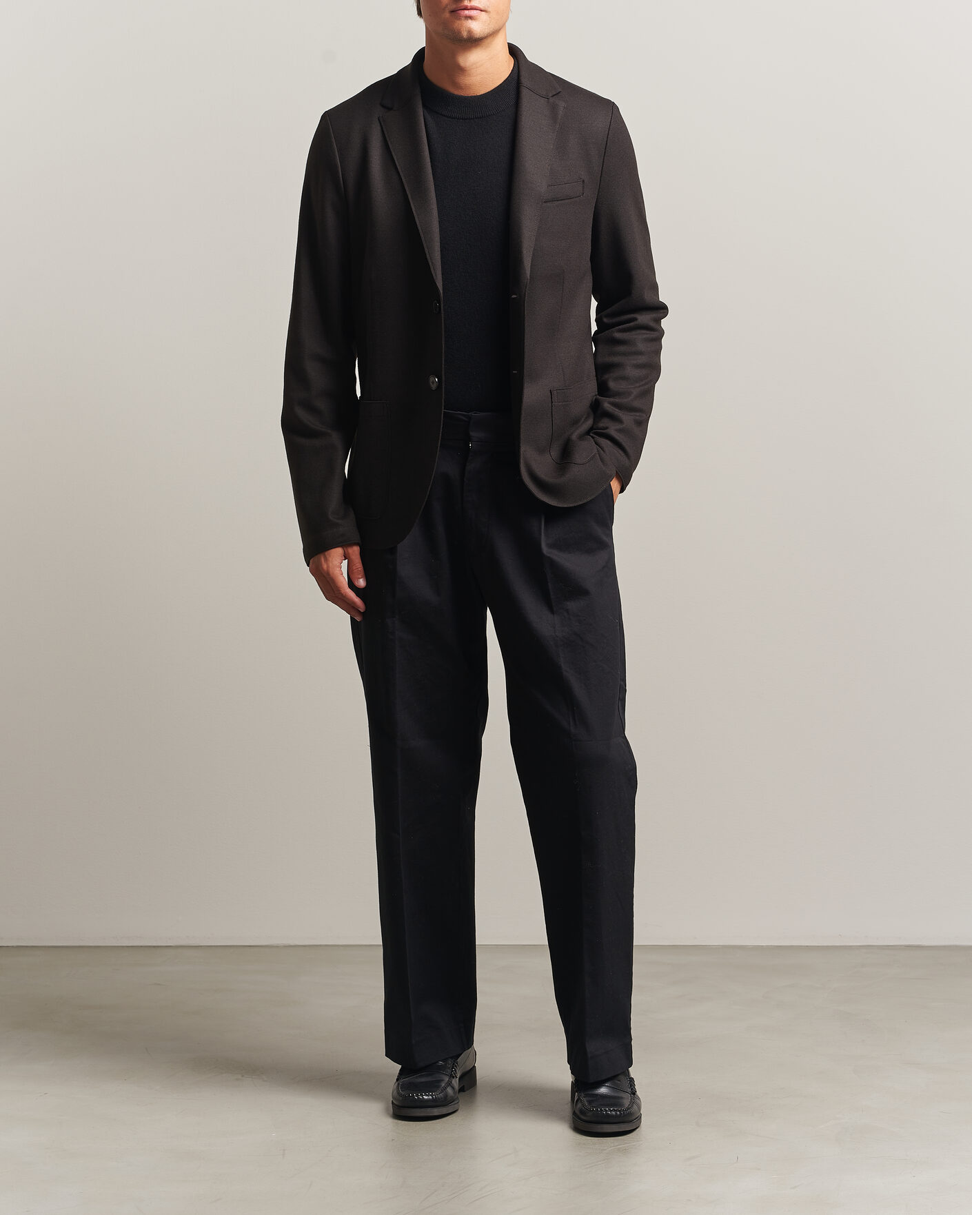 Herre | Blazere & jakker | Harris Wharf London | Two Button Superfine Merino Blazer Brown