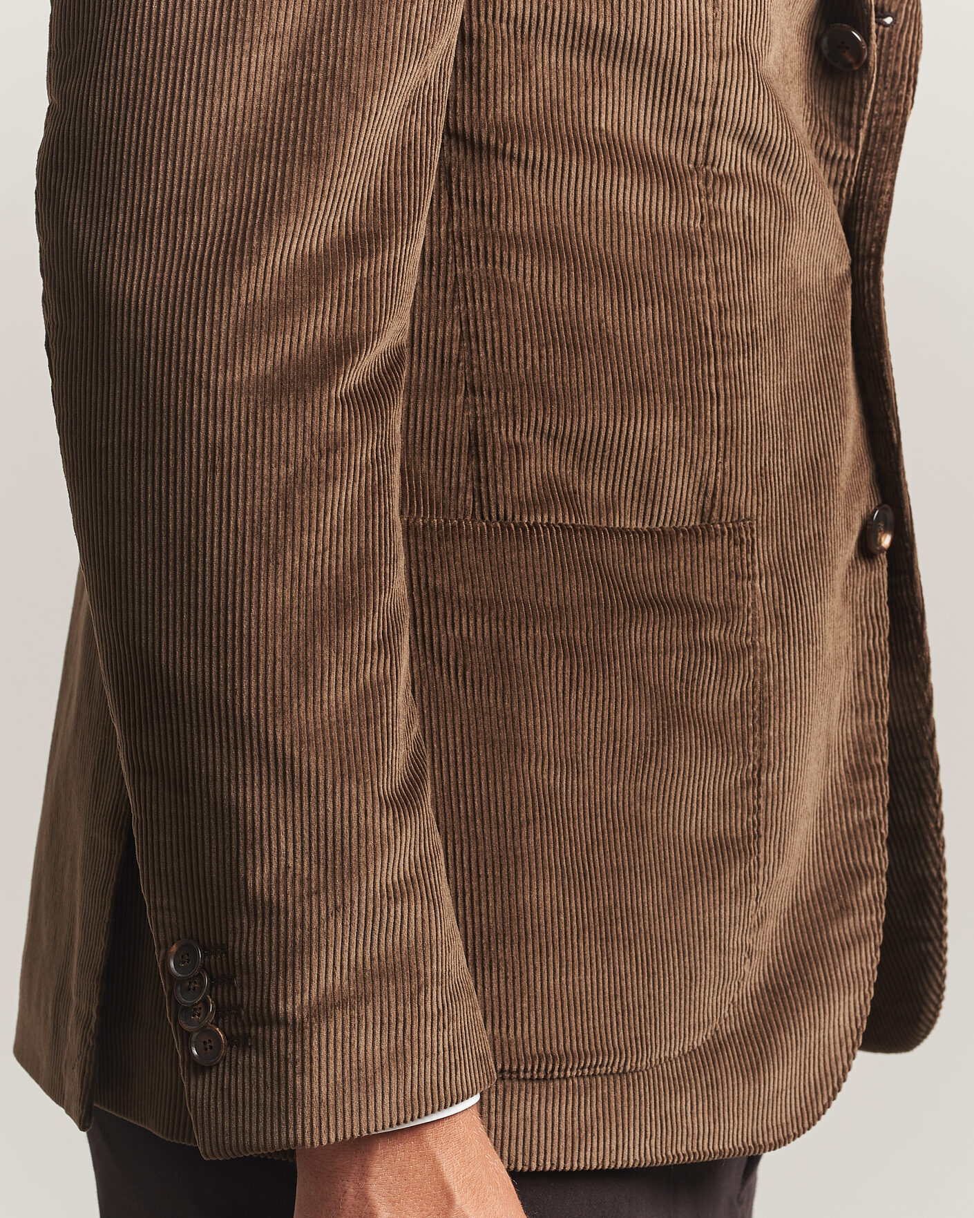 Herre | Blazere & jakker | Caruso | Aida Corduroy Blazer Dark Brown