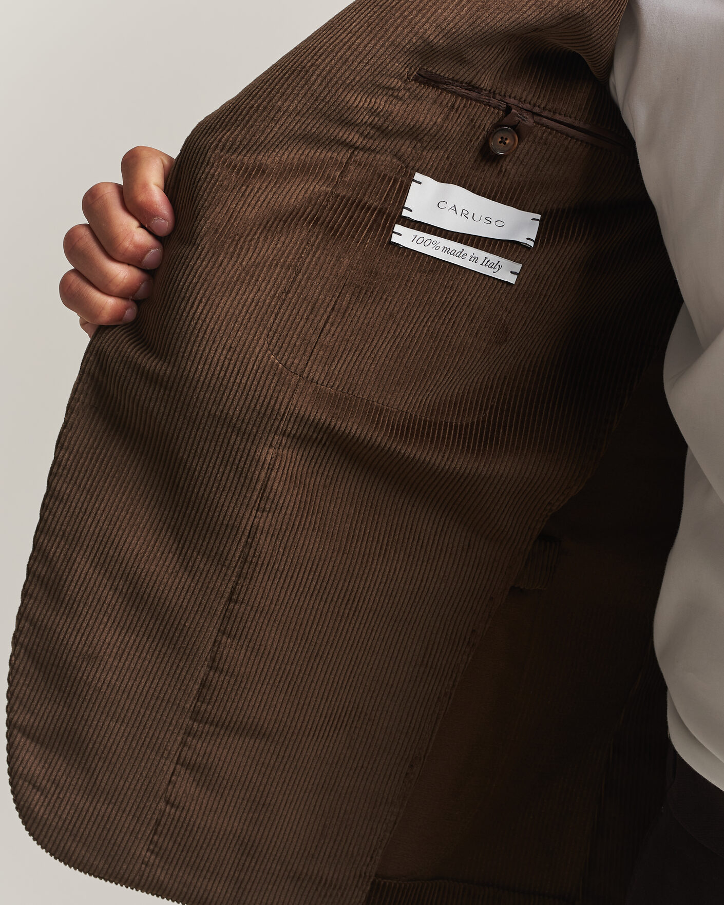 Herre | Blazere & jakker | Caruso | Aida Corduroy Blazer Dark Brown