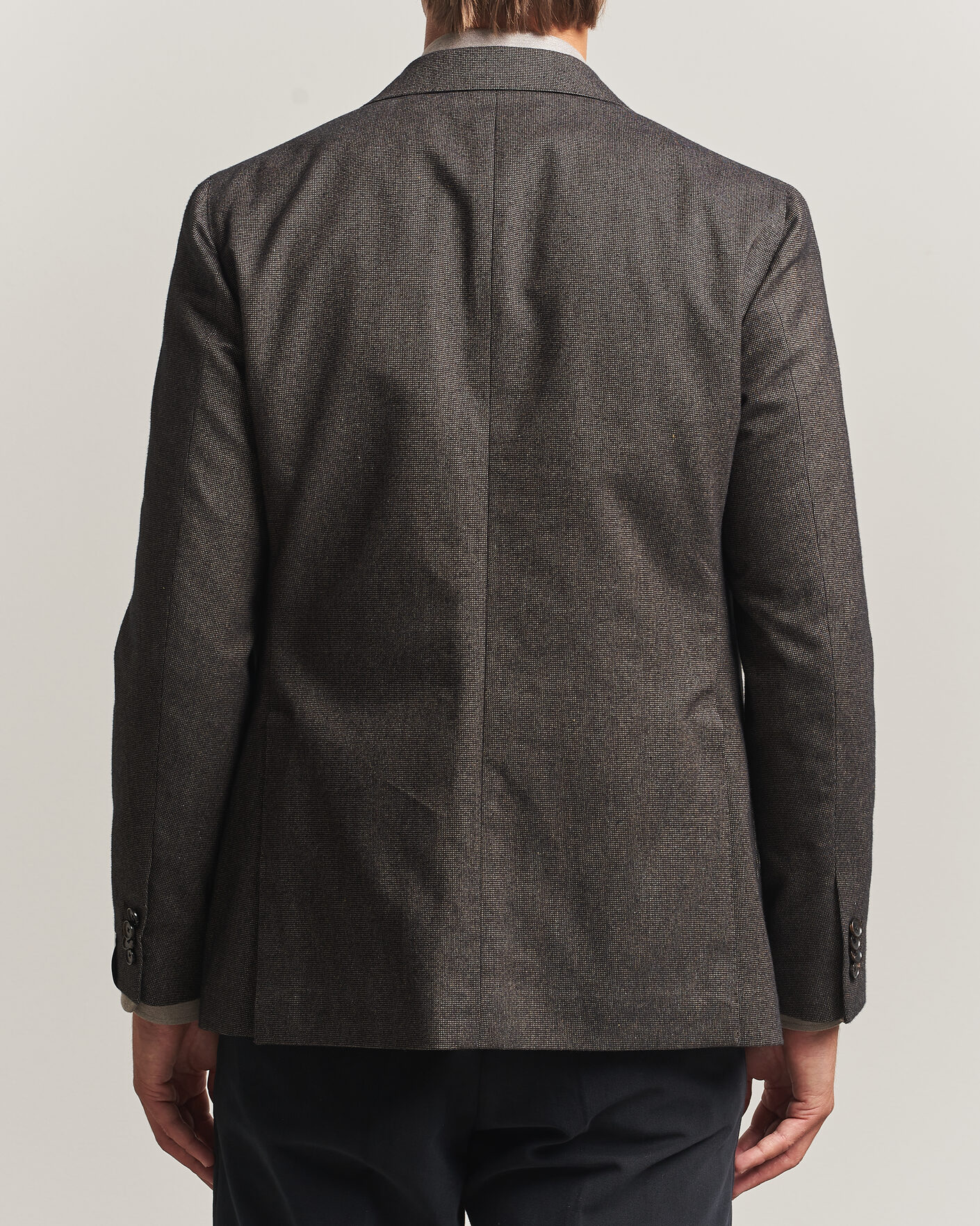 Herre | Blazere & jakker | Caruso | Aida Brushed Cotton Blazer Dark Brown
