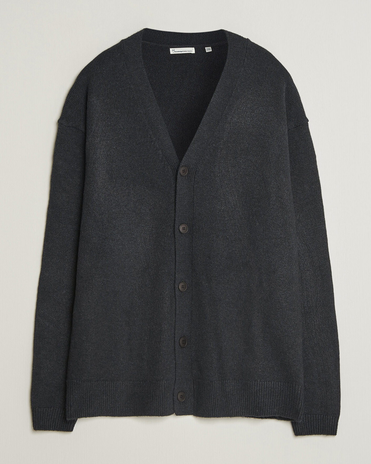 Herre | Trøjer | KnowledgeCotton Apparel | Knitted Cardigan Black
