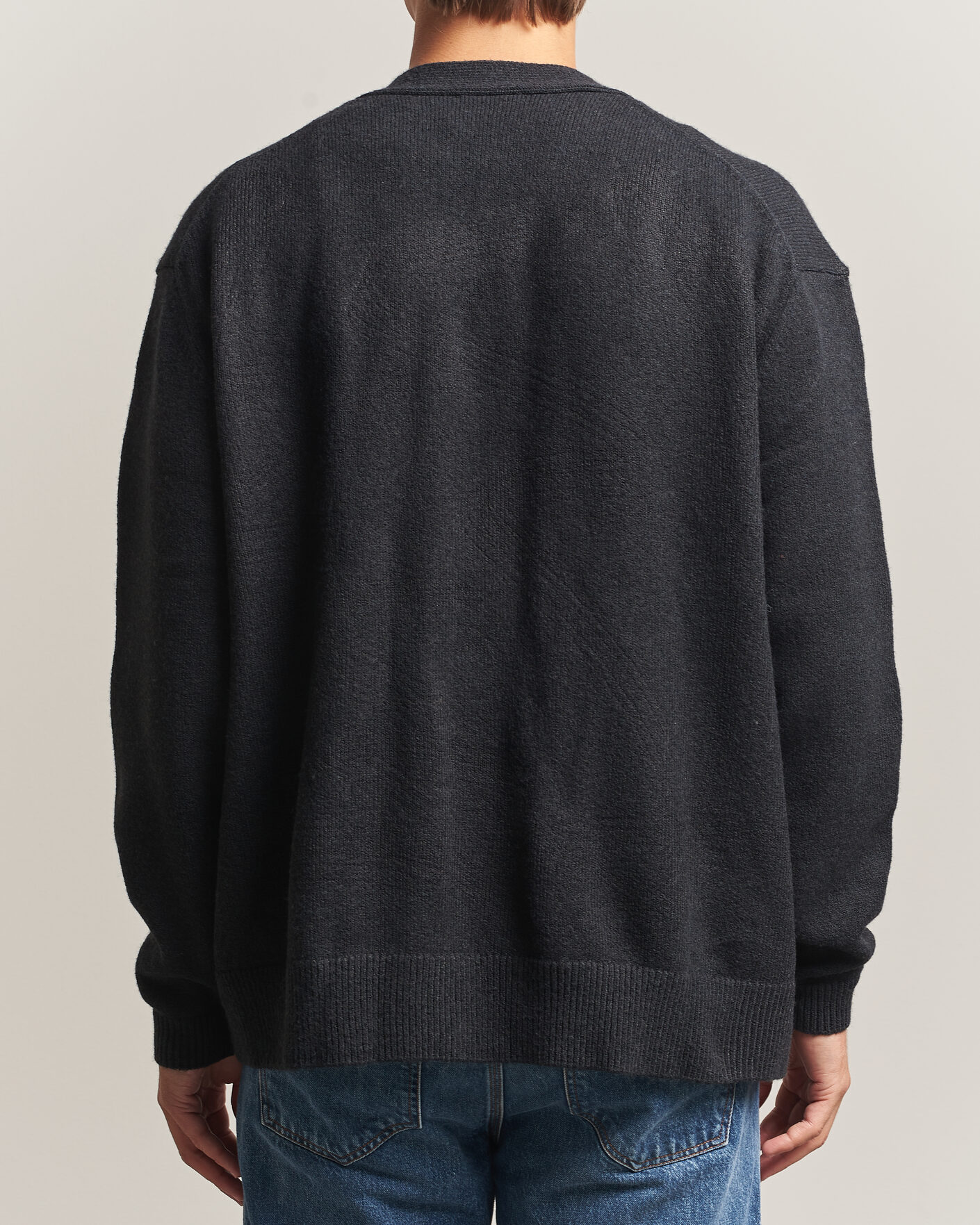 Herre | Trøjer | KnowledgeCotton Apparel | Knitted Cardigan Black