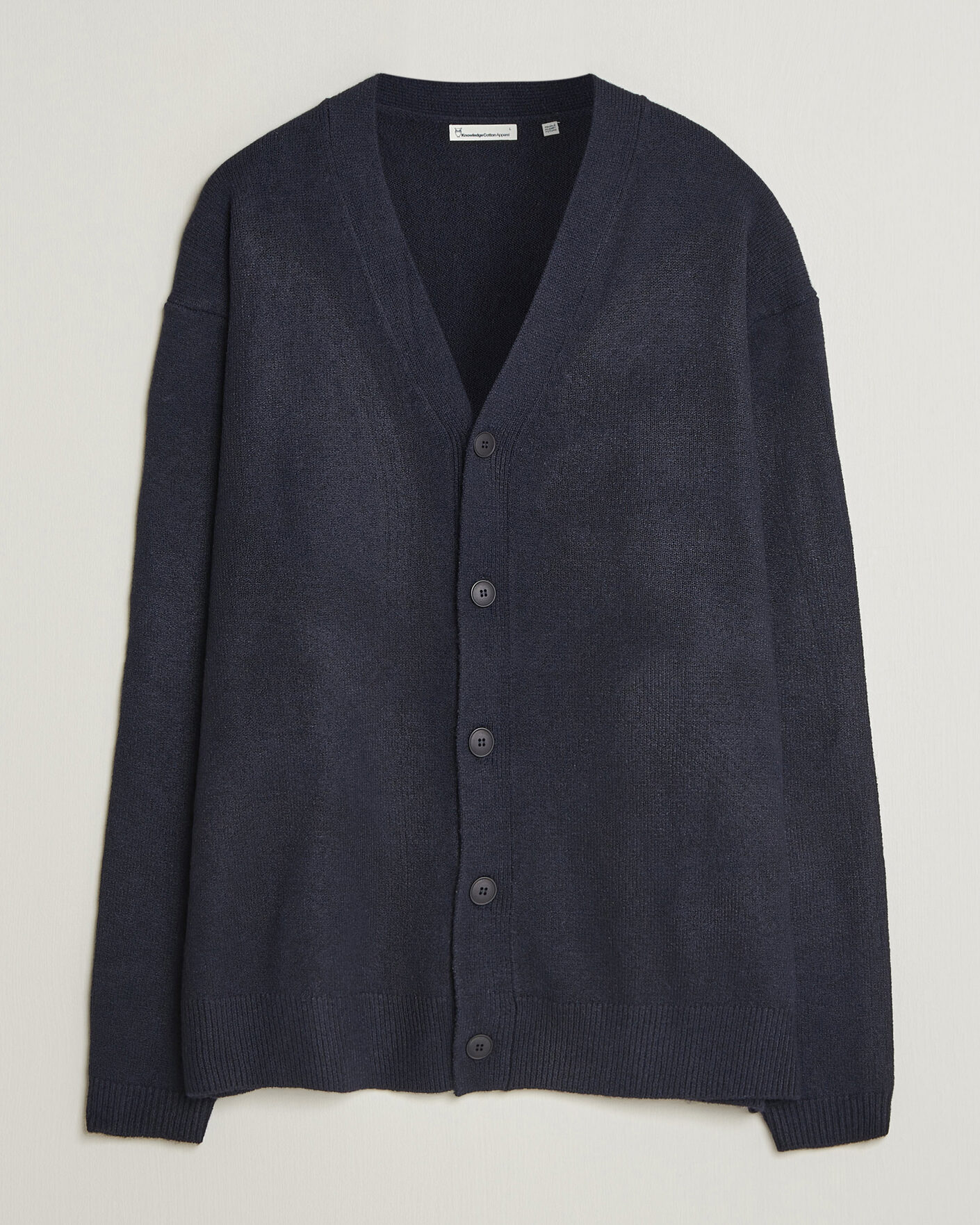 Herre | Trøjer | KnowledgeCotton Apparel | Knitted Cardigan Night Sky