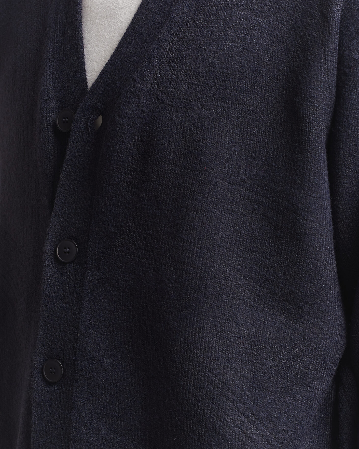 Herre | Trøjer | KnowledgeCotton Apparel | Knitted Cardigan Night Sky