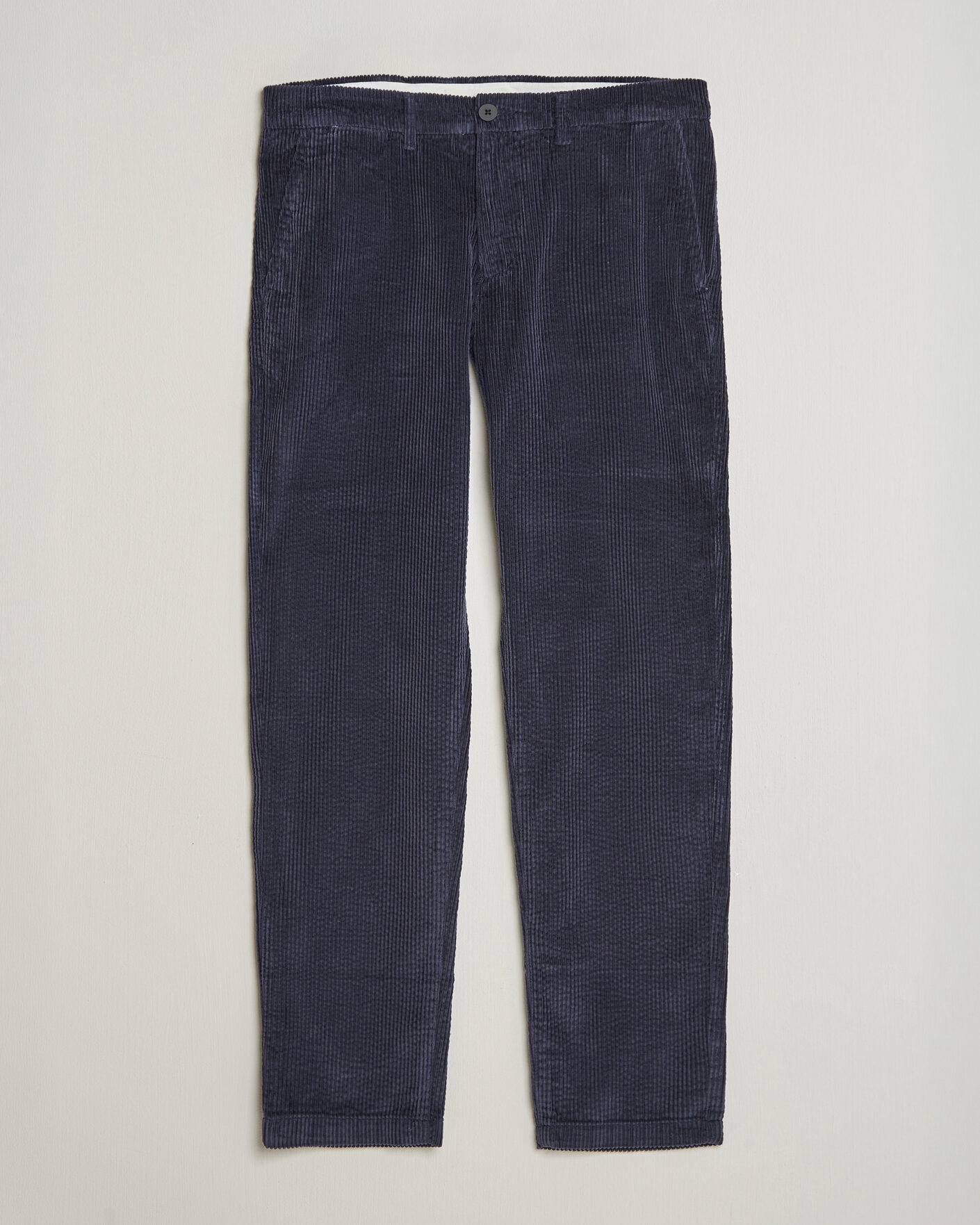Herre | Bukser | KnowledgeCotton Apparel | Chuck Regular Cord Trousers Night Sky