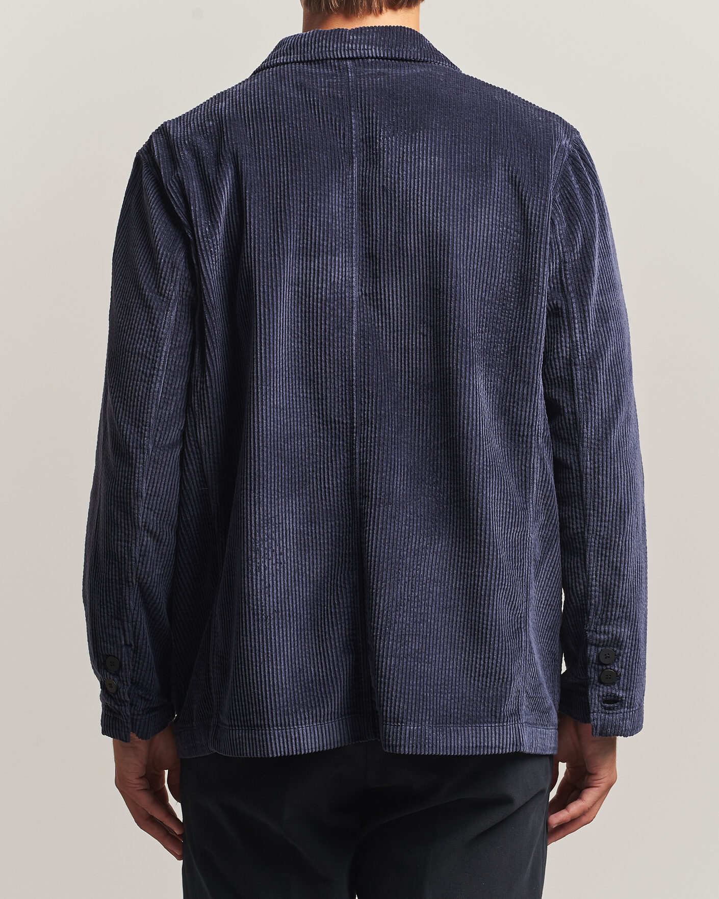 Herre | Blazere & jakker | KnowledgeCotton Apparel | Cotton Corduroy Blazer Night Sky