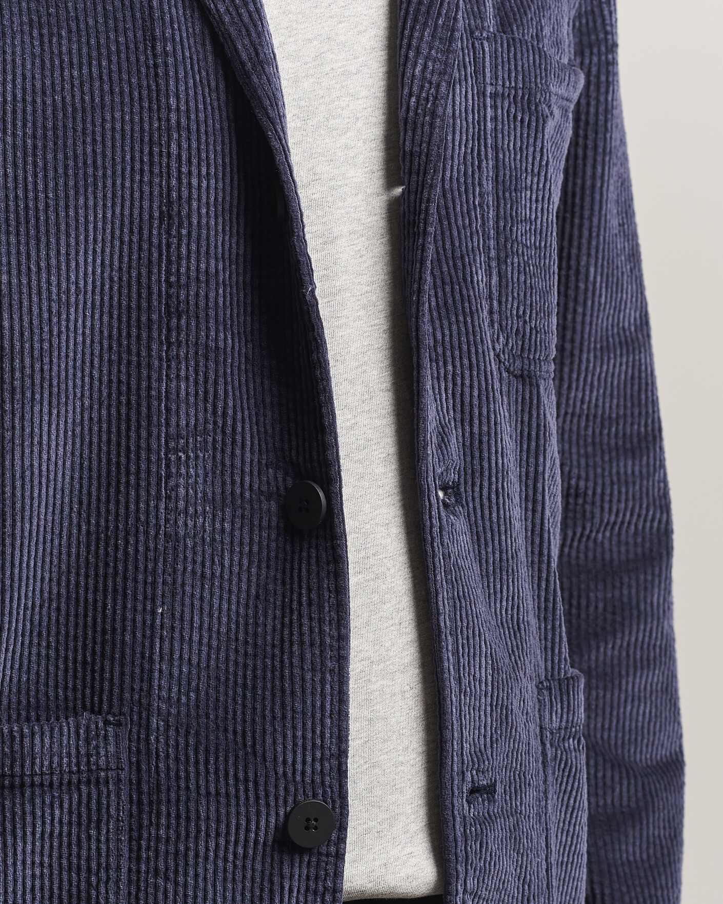 Herre | Blazere & jakker | KnowledgeCotton Apparel | Cotton Corduroy Blazer Night Sky
