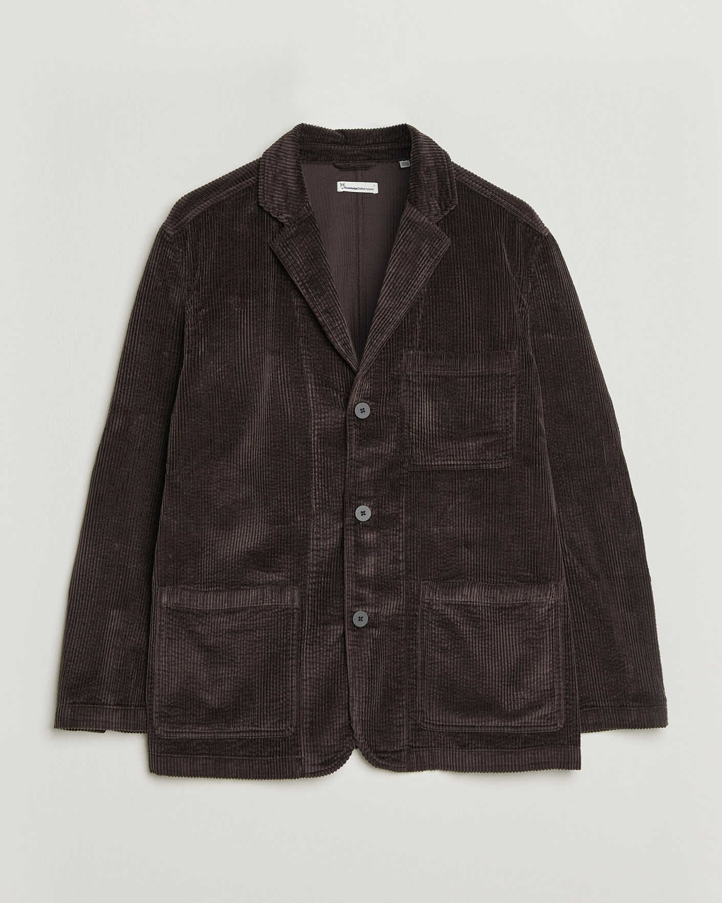 Herre | Blazere & jakker | KnowledgeCotton Apparel | Cotton Corduroy Blazer Chocolate