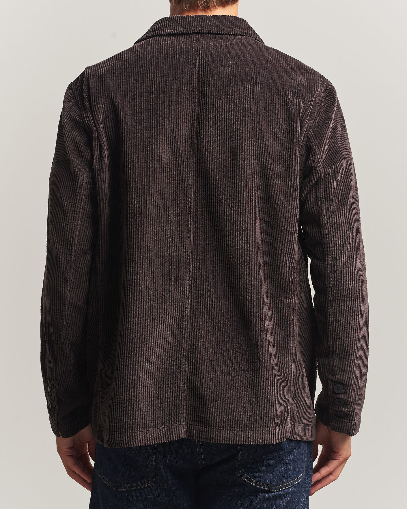 Herre | Blazere & jakker | KnowledgeCotton Apparel | Cotton Corduroy Blazer Chocolate
