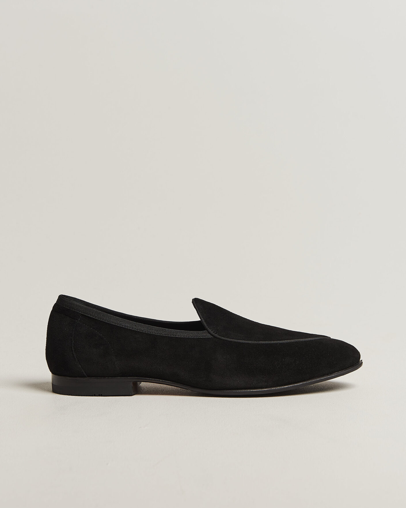 Herre | Loafers | Loake 1880 | Belgrave Black Suede Belgian Loafer Black