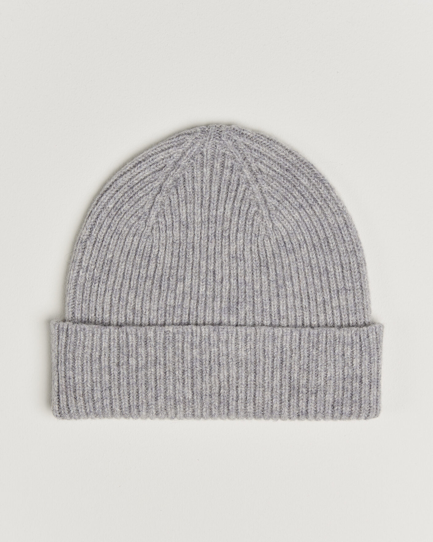 Herre | Huer | Robert Mackie | Clyde Lambswool Beanie Light Grey