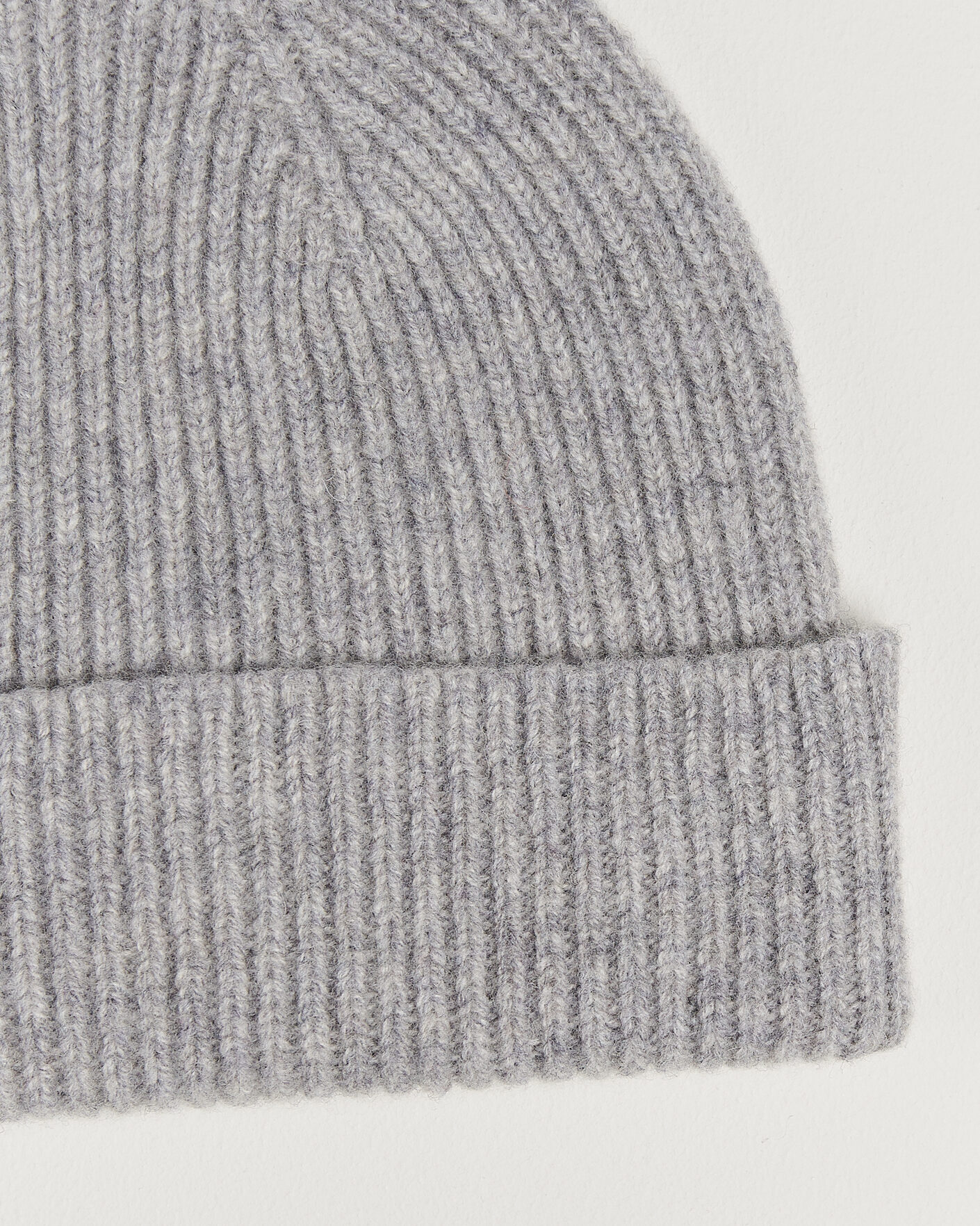 Herre | Huer | Robert Mackie | Clyde Lambswool Beanie Light Grey
