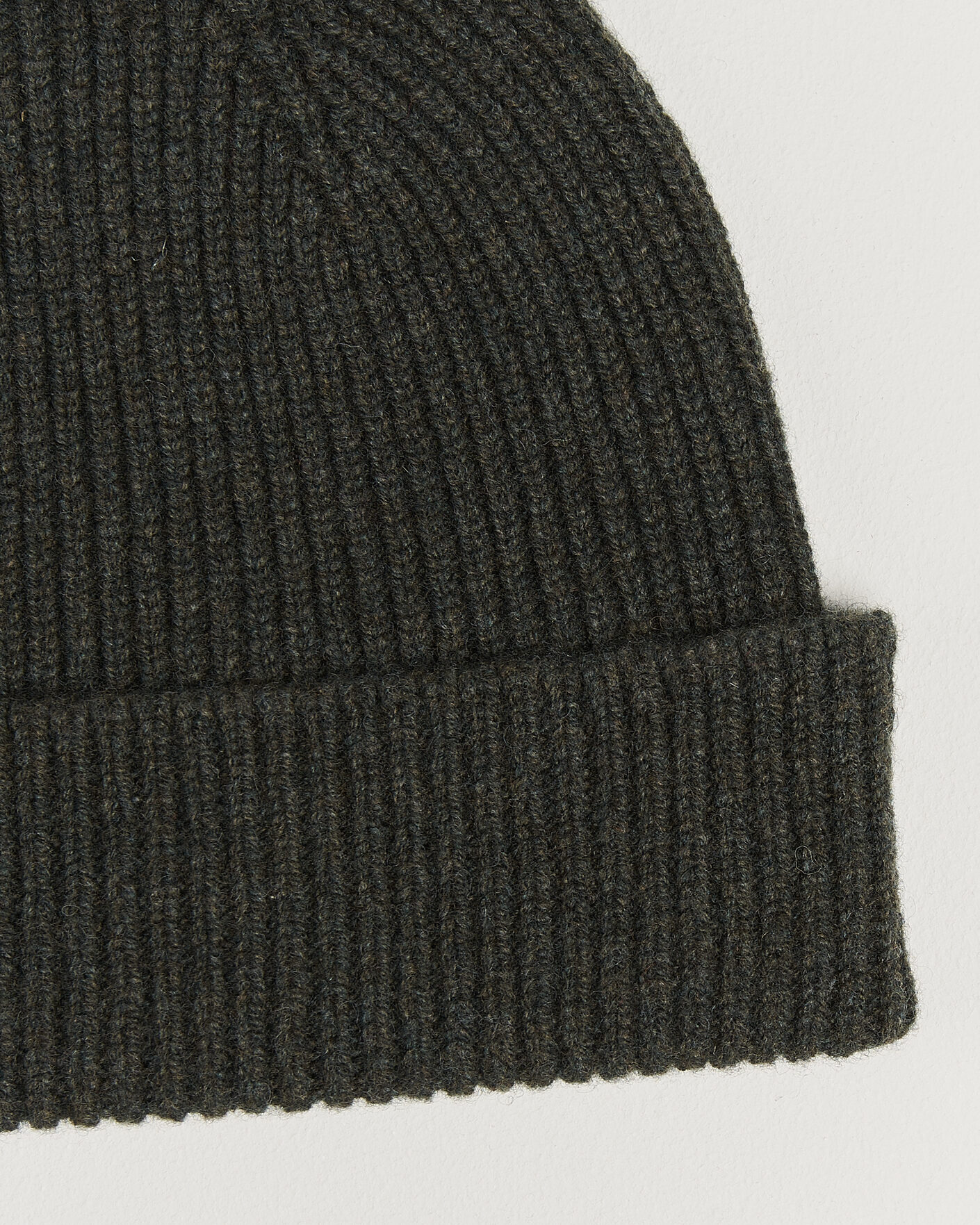 Herre | Huer | Robert Mackie | Clyde Lambswool Beanie Seaweed Green