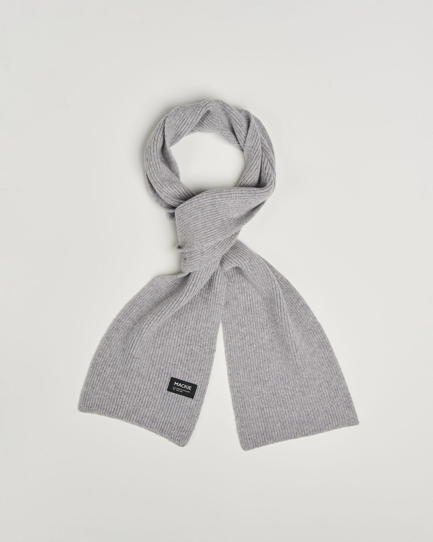 Herre | Halstørklæder | Robert Mackie | Clyde Lambswool Scarf Light Grey