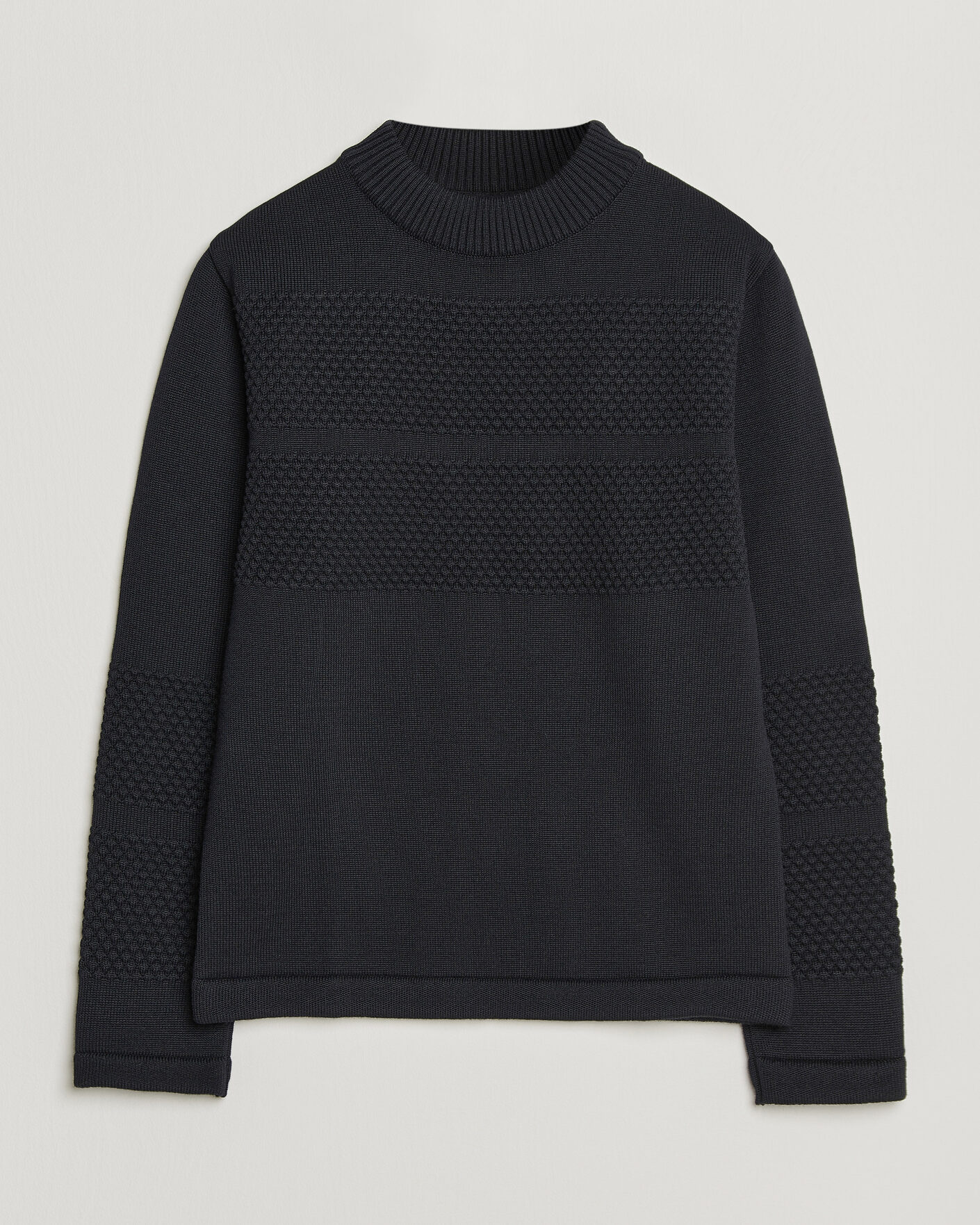 Herre | Trøjer | S.N.S. Herning | Fisherman Mock Neck Navy Blue