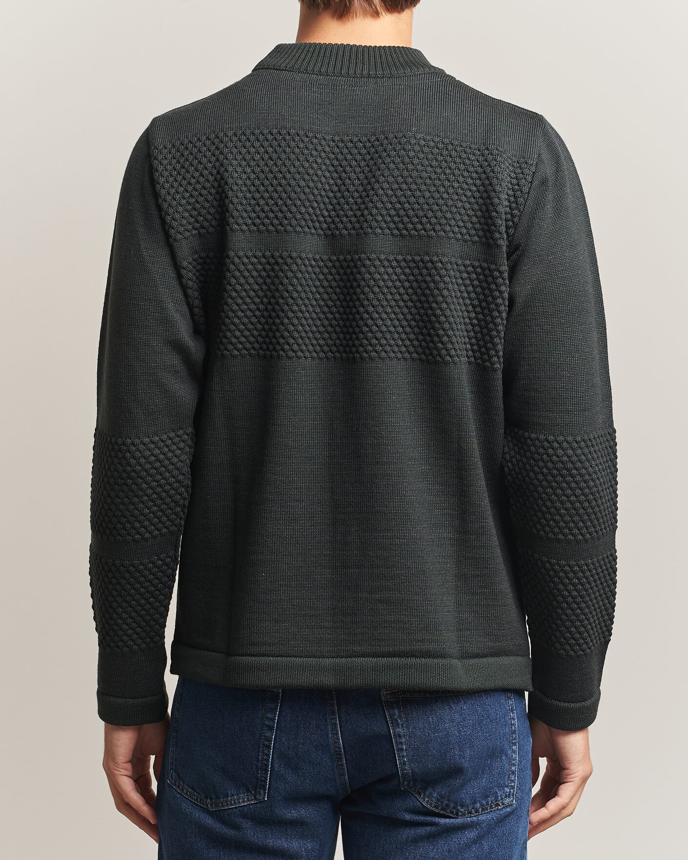Herre | Trøjer | S.N.S. Herning | Fisherman Mock Neck Terrain Green