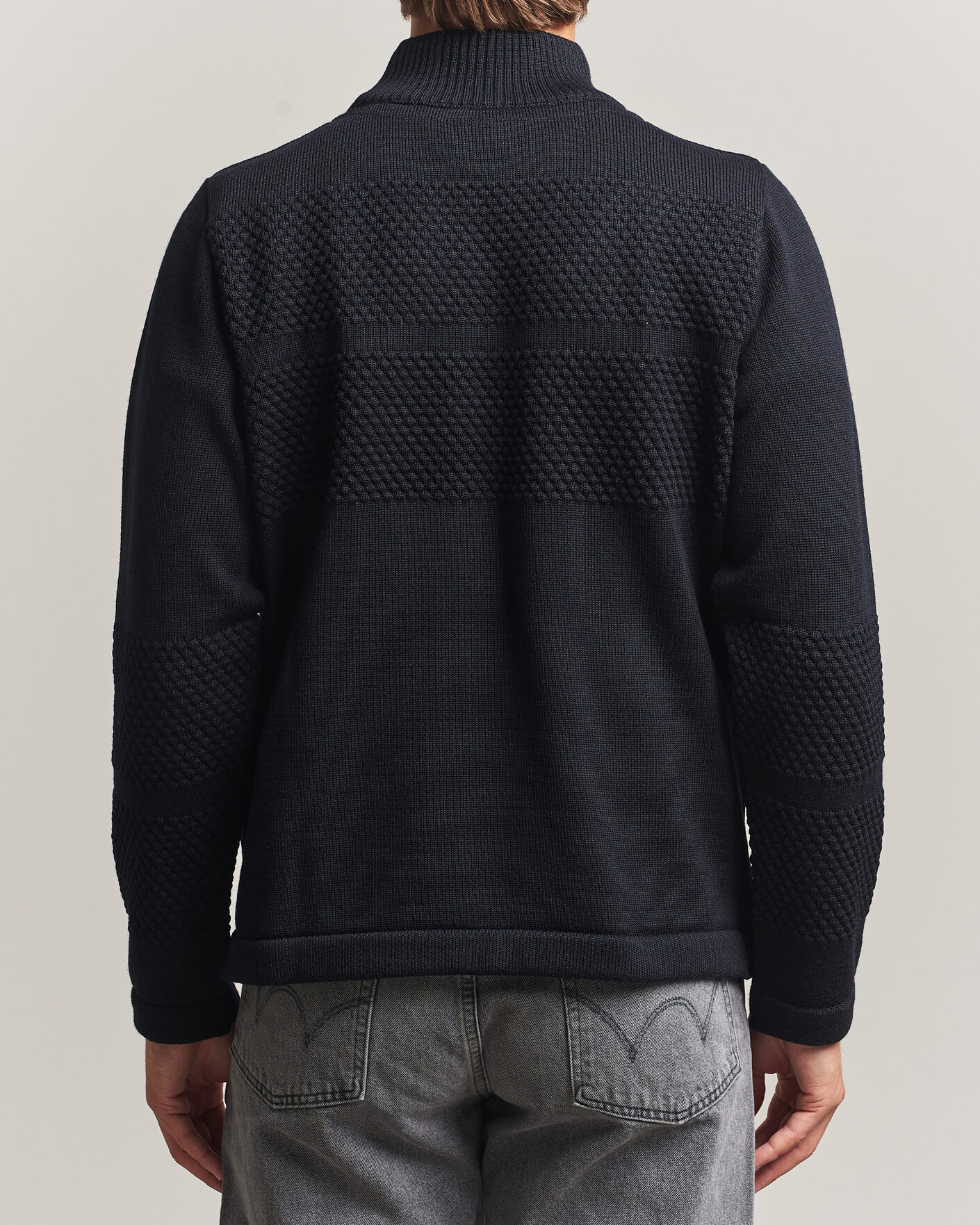 Herre | Trøjer | S.N.S. Herning | Fisherman High Neck Navy Blue