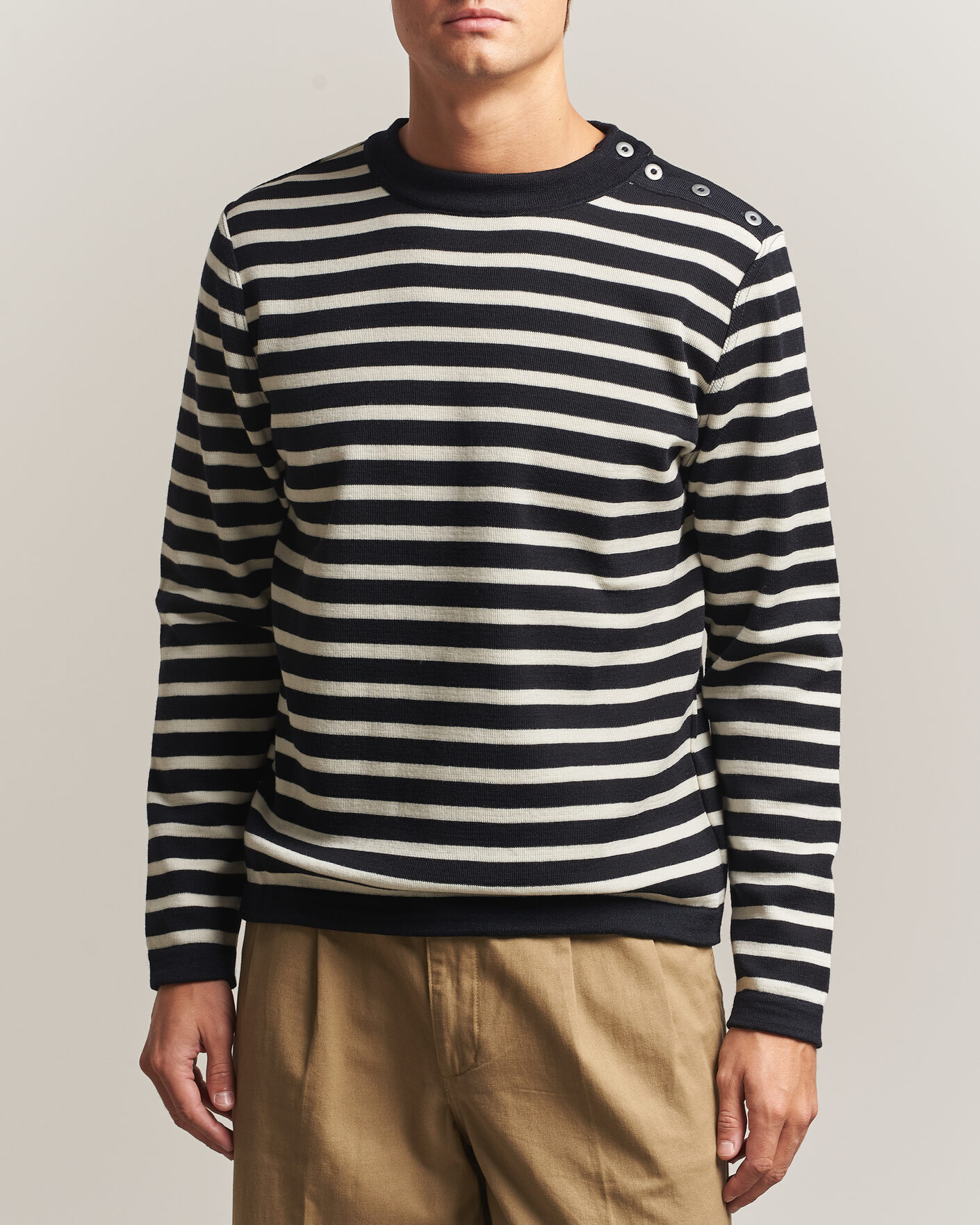 Herre | Trøjer | S.N.S. Herning | Naval Crew Neck Navy/White