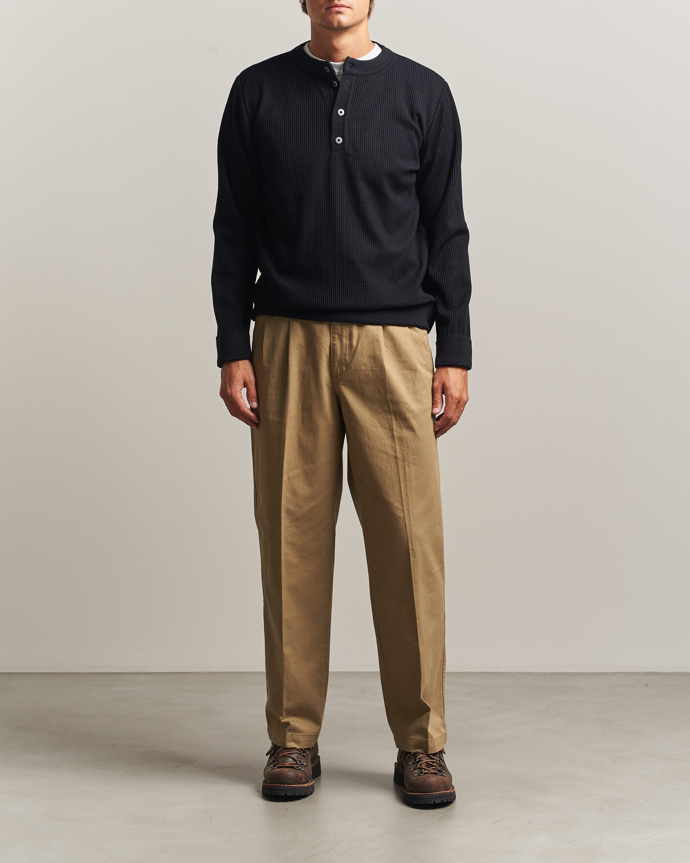 Herre | Trøjer | S.N.S. Herning | Stamina Rib Henley Navy Blue