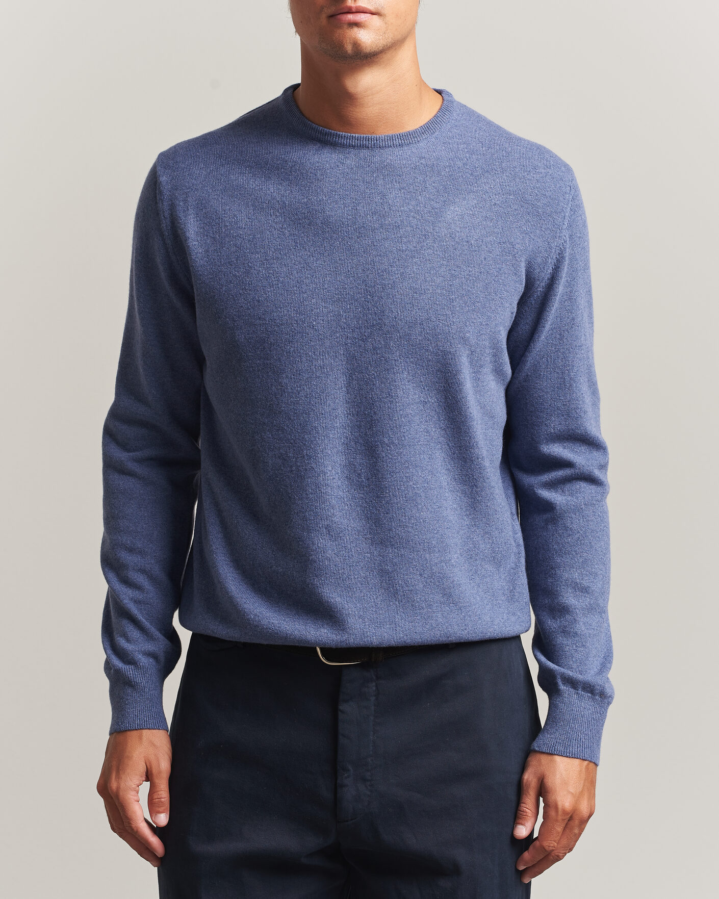 Herre | Trøjer | Morgano | Wool/Cashmere Crewneck Jeans