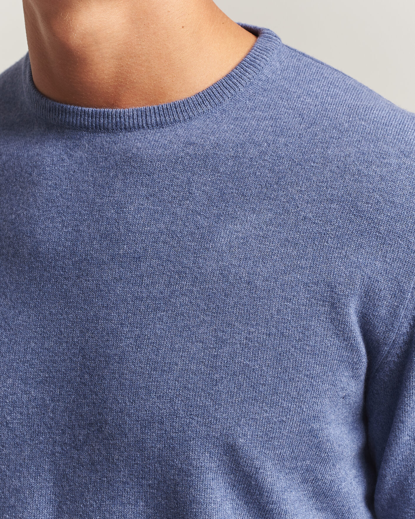 Herre | Trøjer | Morgano | Wool/Cashmere Crewneck Jeans
