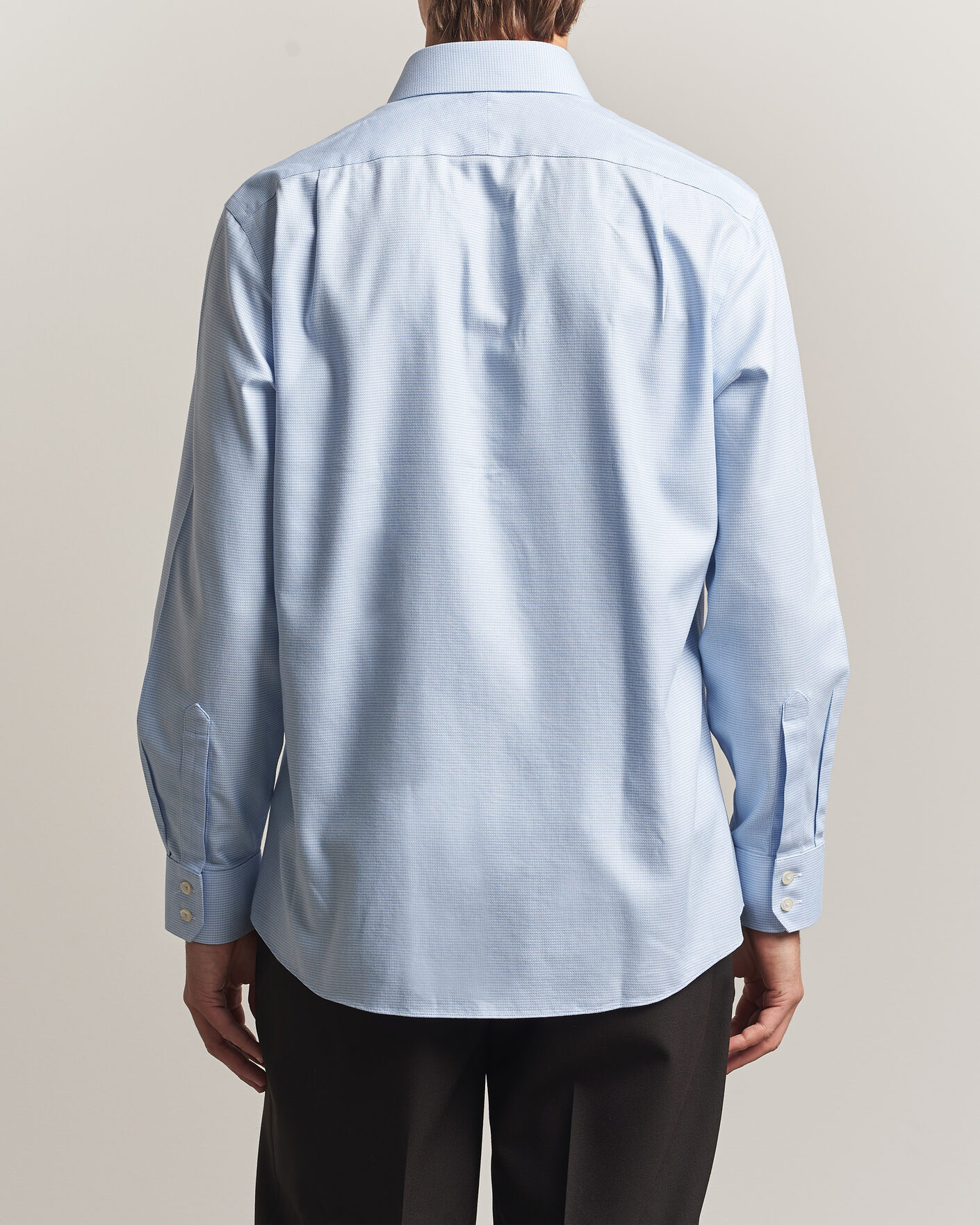 Herre | Skjorter | Charles Tyrwhitt | Slim Fit Non Iron Trafalgar Weave Shirt Sky Blue
