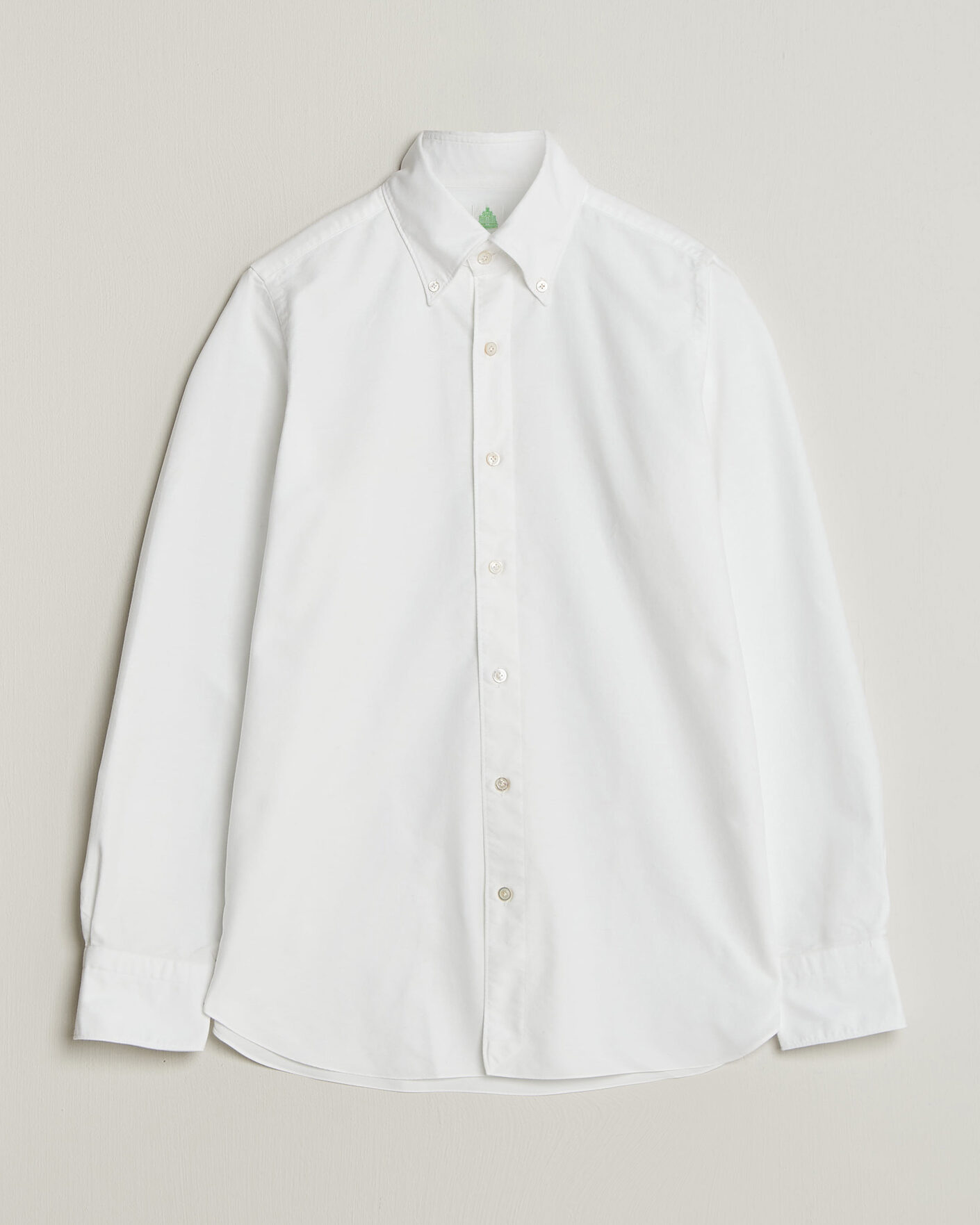 Herre | Skjorter | Finamore Napoli | Gaeta Oxford Button Down Shirt White