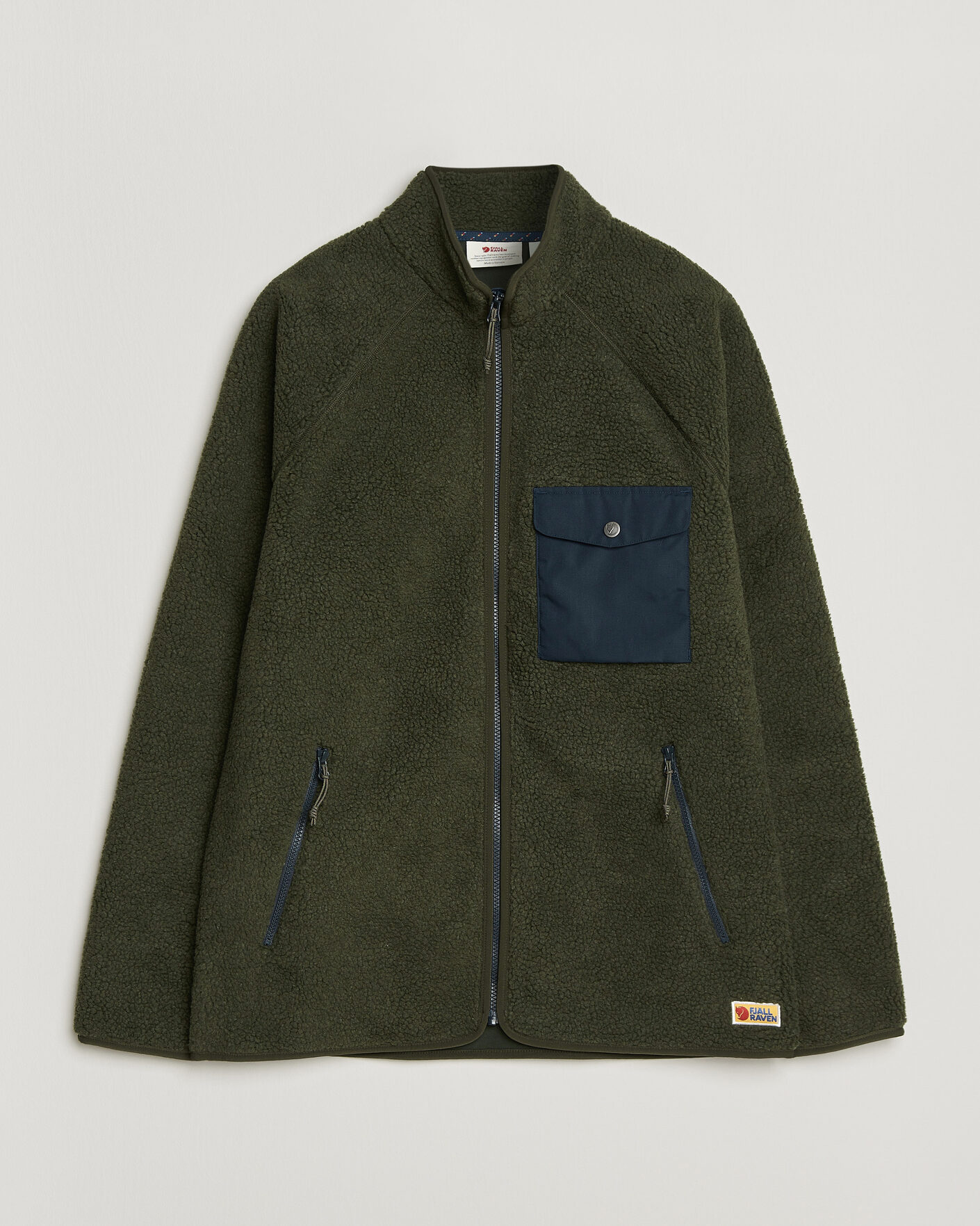 Herre | Trøjer | Fjällräven | Vardag Pile Fleece Zip Jacket Deep Forest