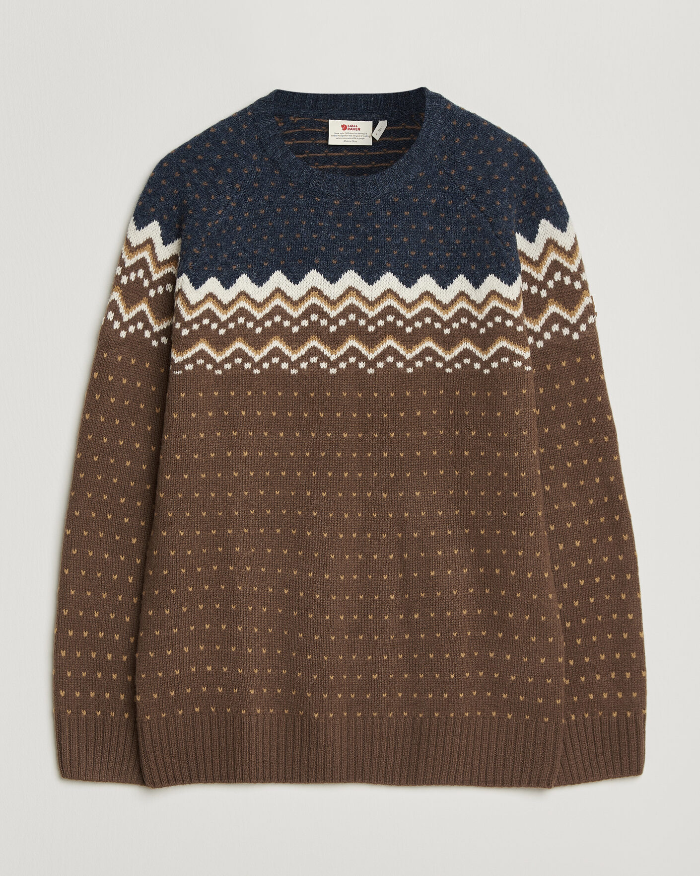Herre | Trøjer | Fjällräven | Övik Knit Wool Sweater Dark Oak