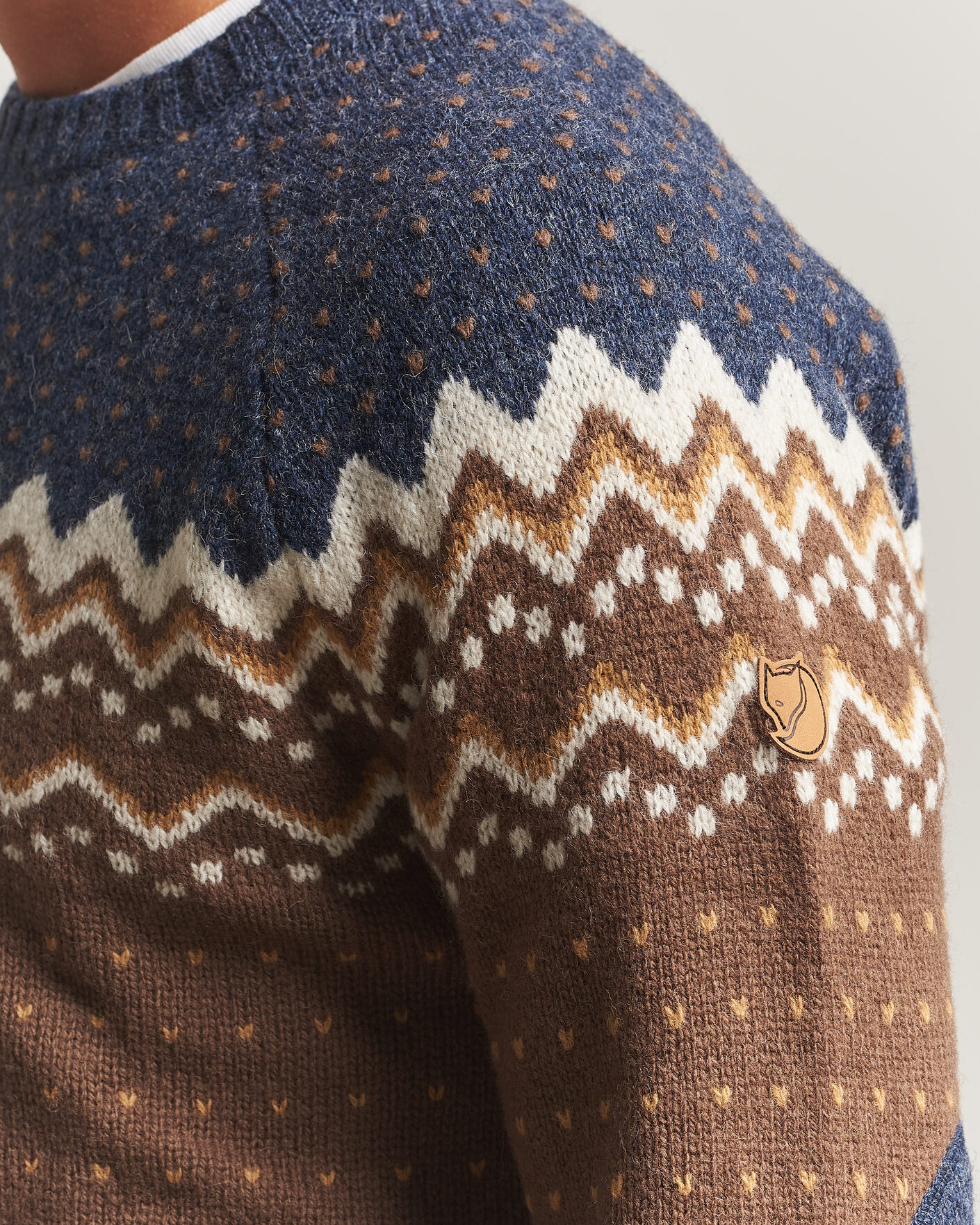 Herre | Trøjer | Fjällräven | Övik Knit Wool Sweater Dark Oak