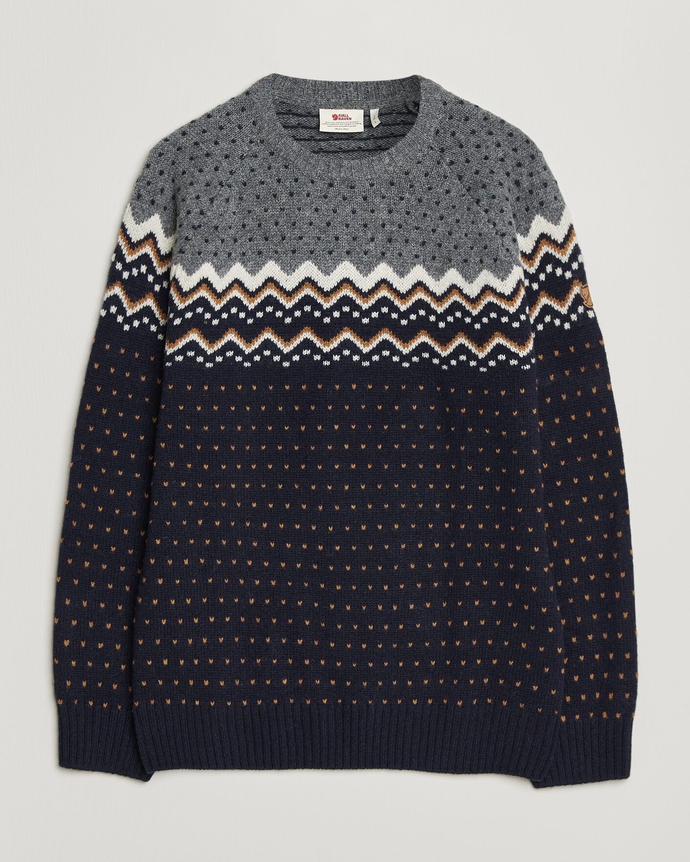 Herre | Trøjer | Fjällräven | Övik Knit Wool Sweater Dark Navy