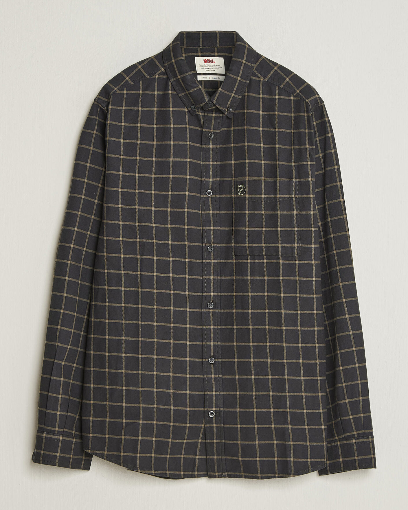 Herre | Skjorter | Fjällräven | Övik Flannel Shirt Dark Grey