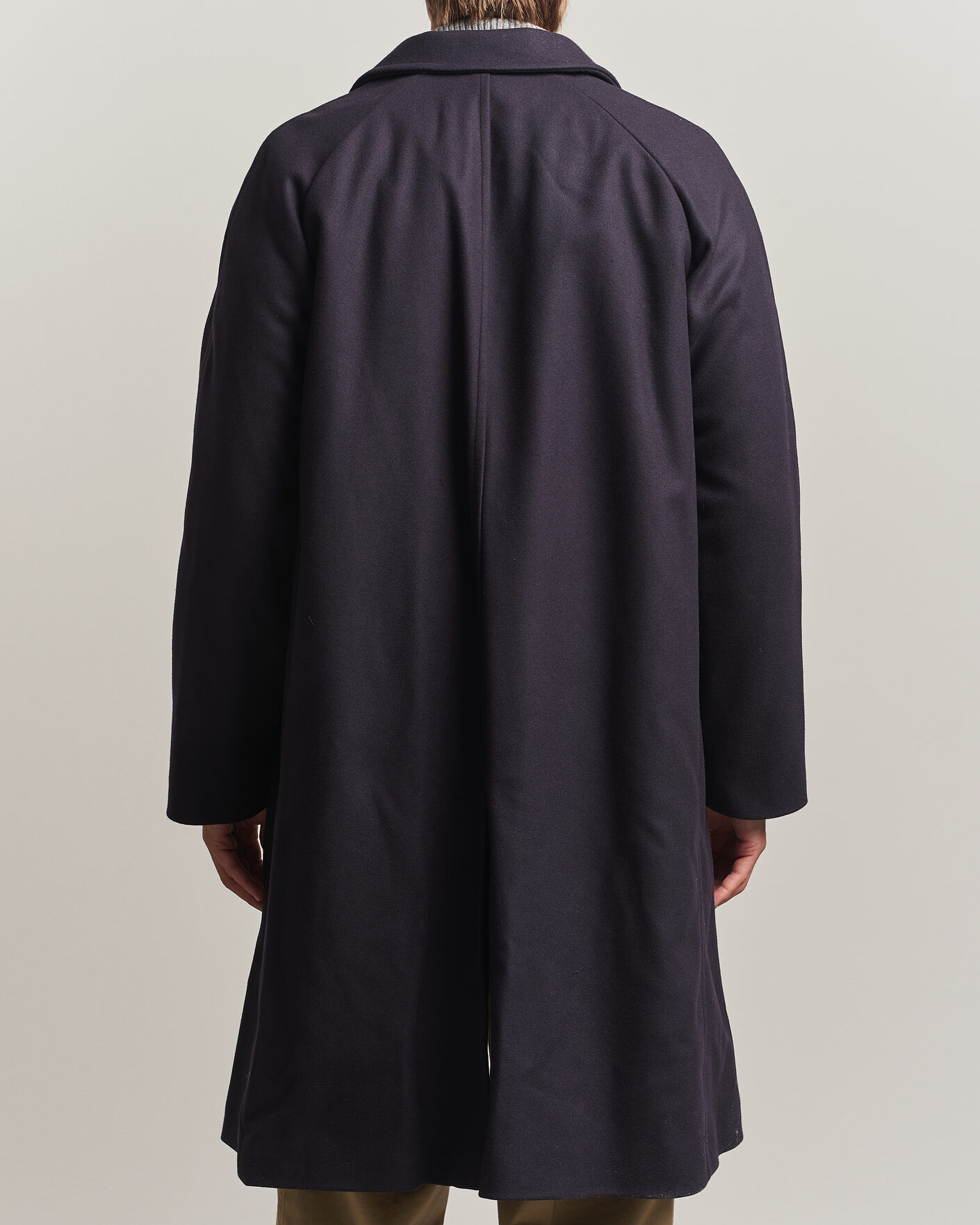 Herre | Jakker | Gloverall | Chesterfield Wool/Cashmere Refined Coat Navy
